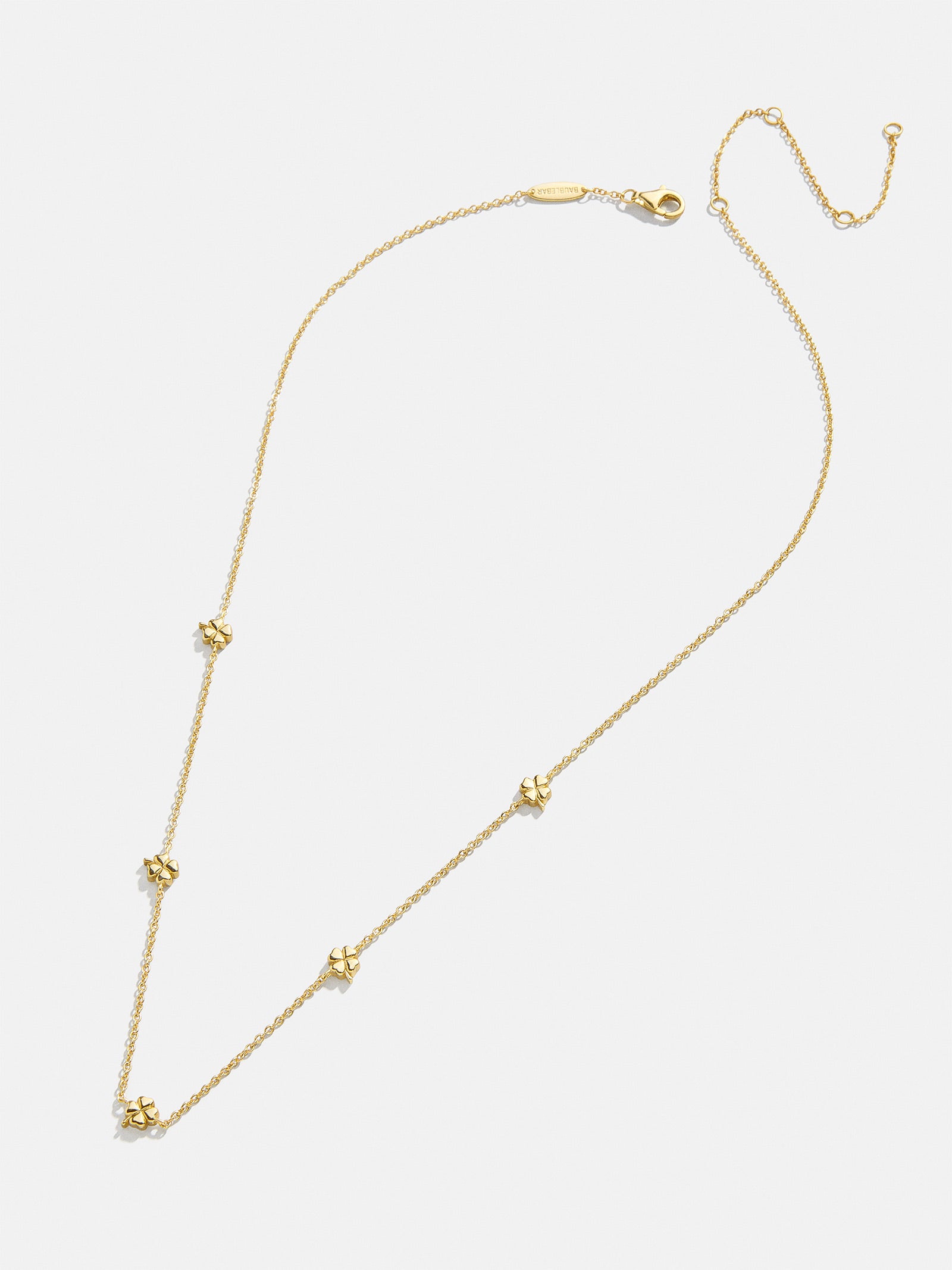 18K Gold Clover Necklace - Clover - Image 3