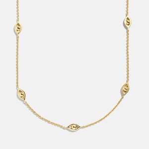 18K Gold Evil Eye Necklace - Evil Eye