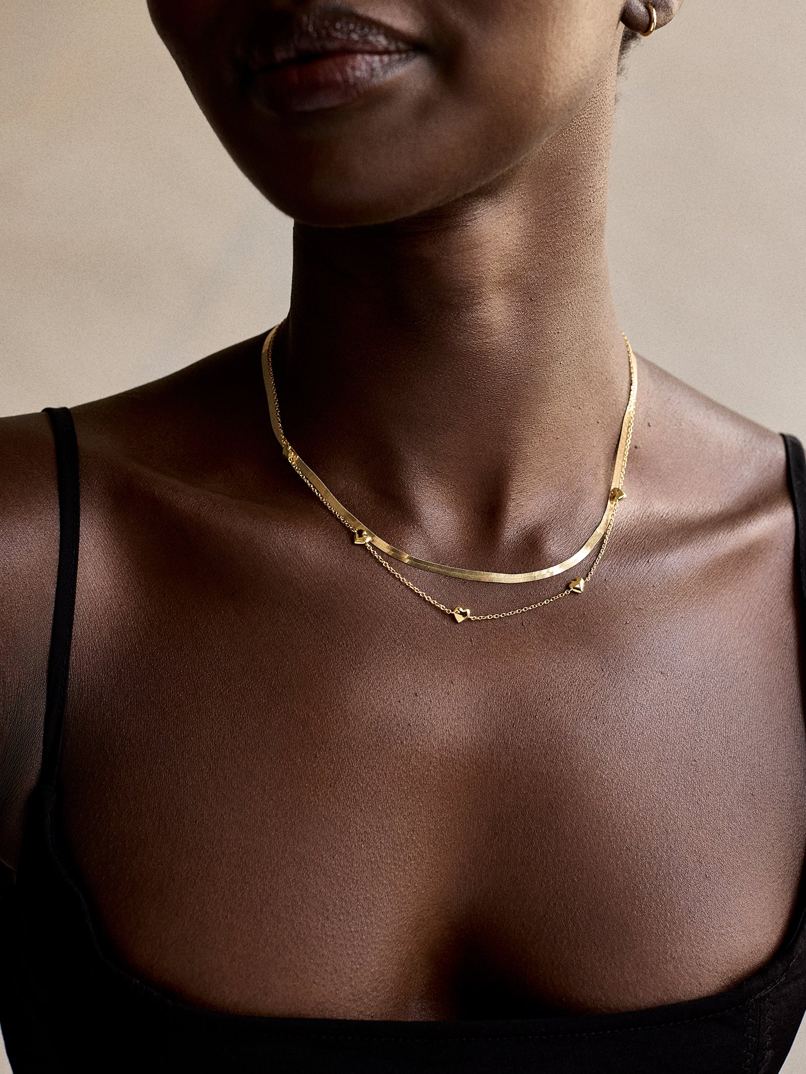 18K Gold Heart Necklace - Heart - Image 2