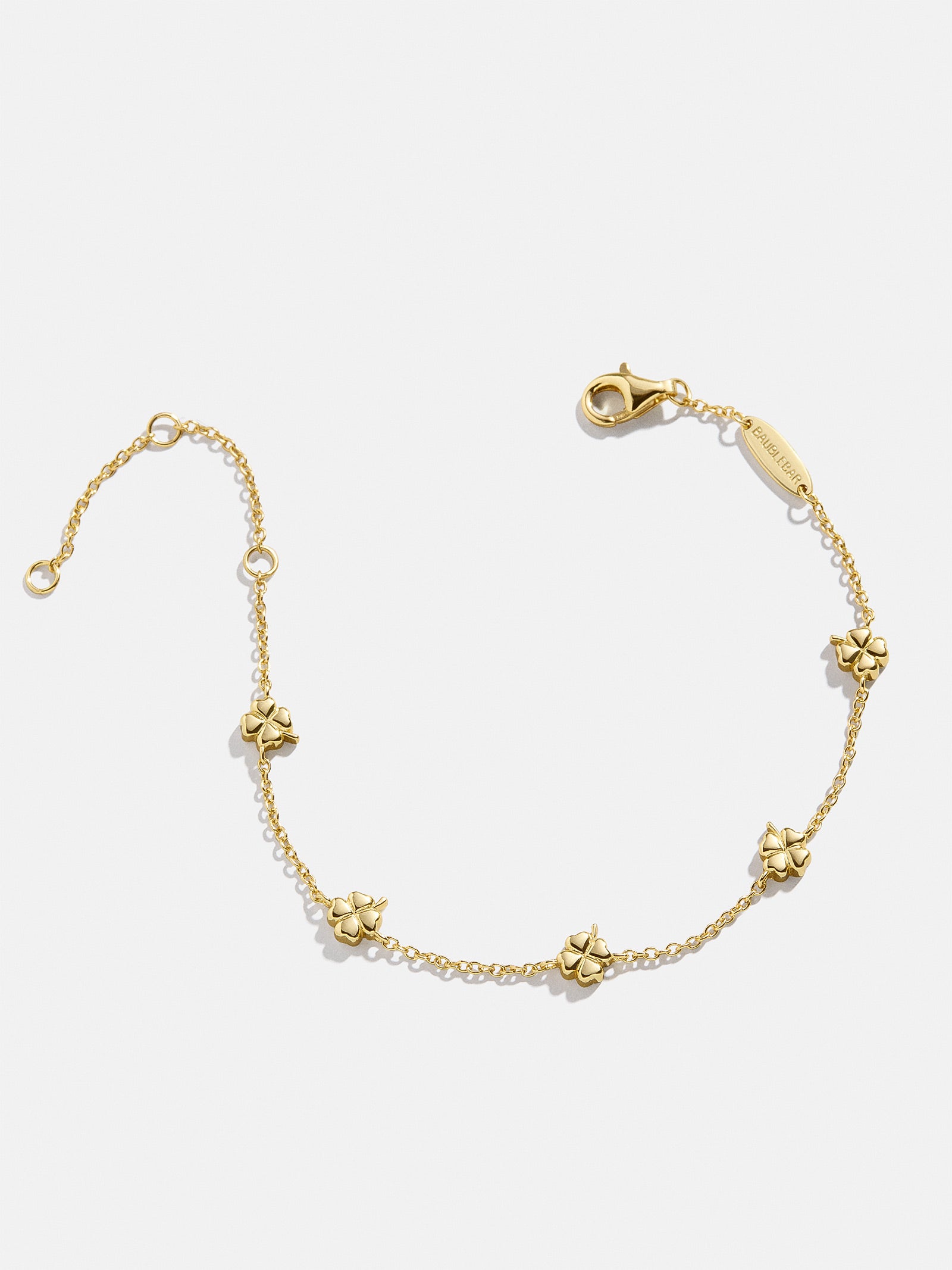 18K Gold Clover Bracelet - Clover - Image 3