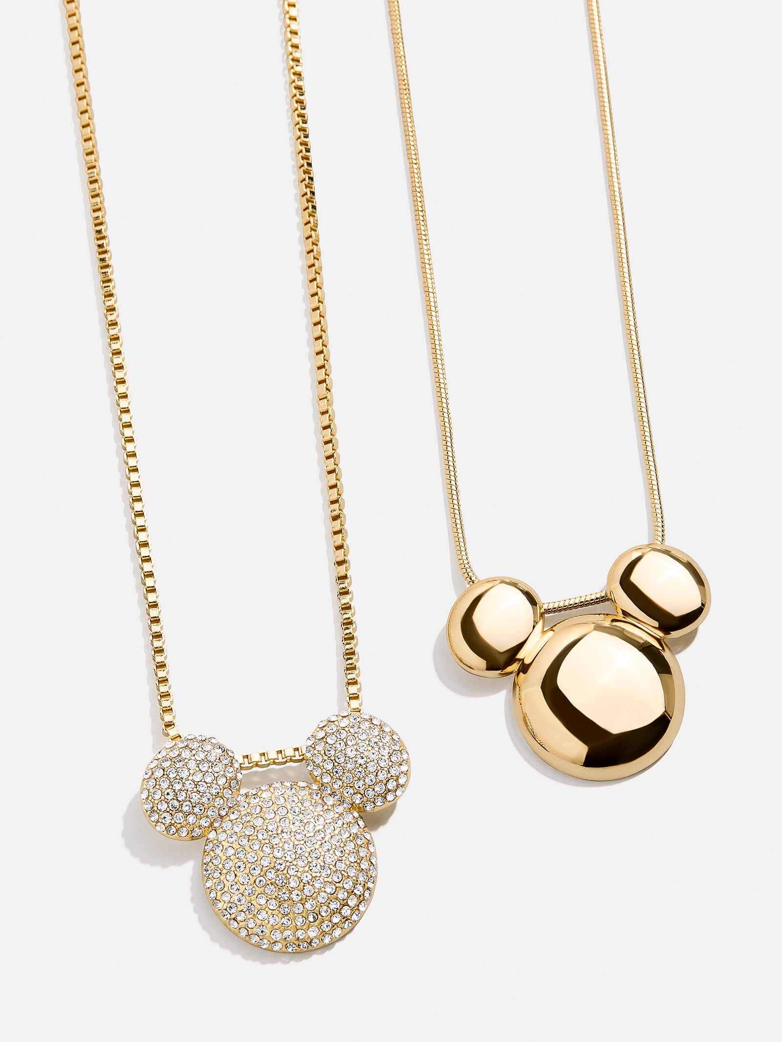 Disney Mickey Mouse Pav?? Bubble Necklace - Gold/Pav??