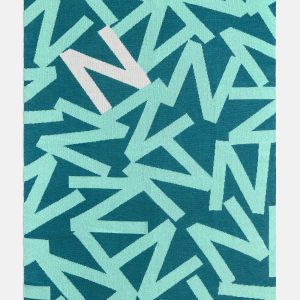 Ramble On Custom Blanket - Teal/Bright Teal