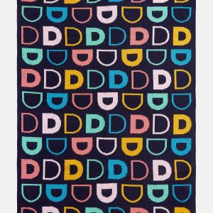 Upside Down & All Around Custom Blanket - Black/Multi