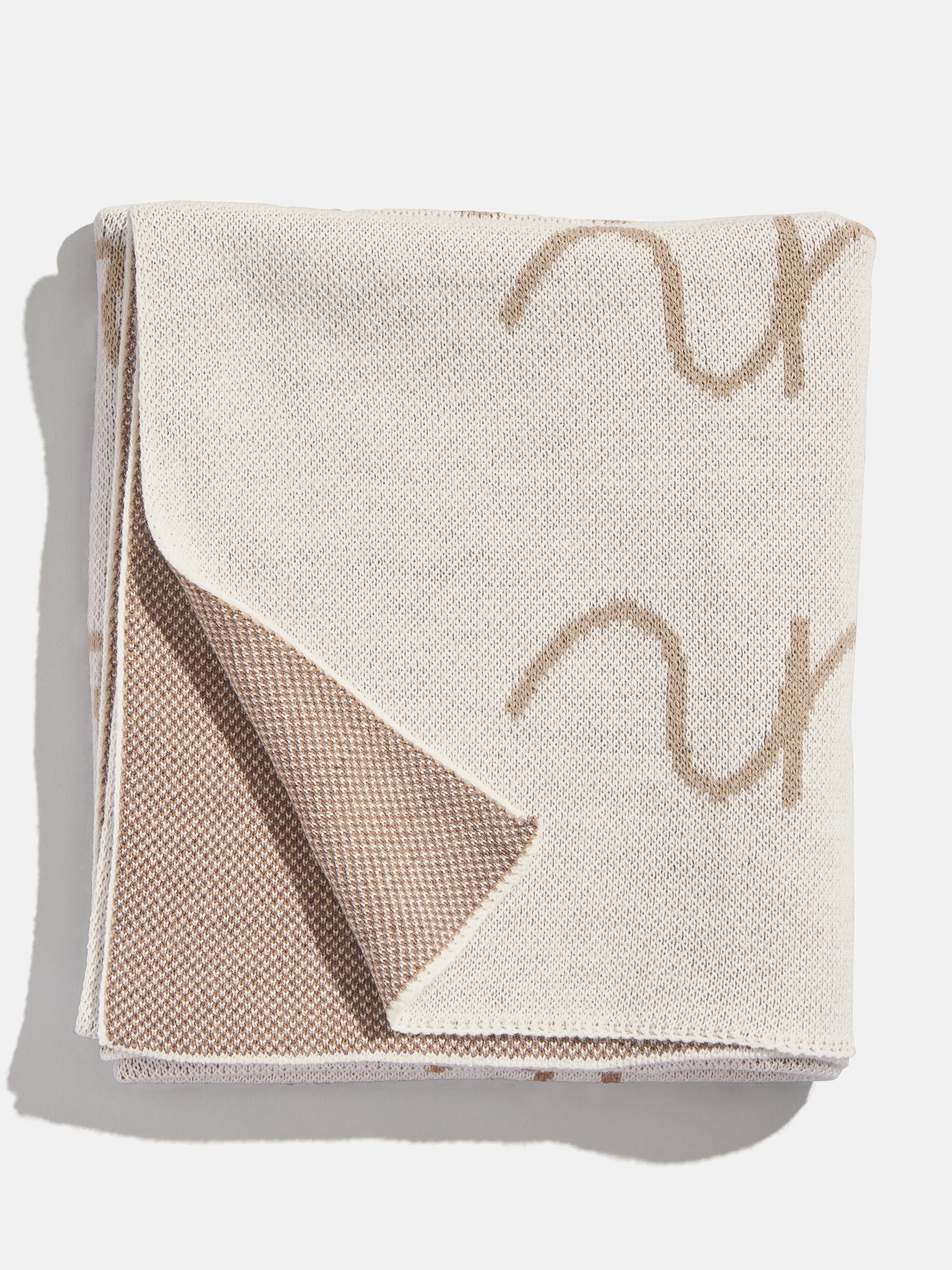 Script Ombre Name Custom Blanket - Beige/Brown - Image 3