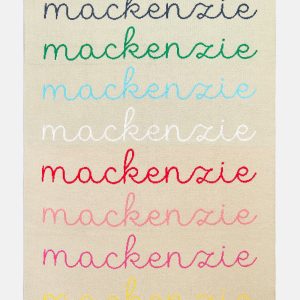 Script Ombre Name Custom Blanket - Beige/Multi