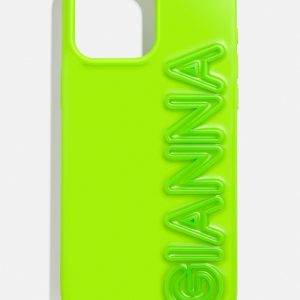 Fine Line Custom iPhone Case - Lime Green