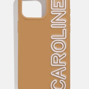 Fine Line Custom Phone Case - Brown/White