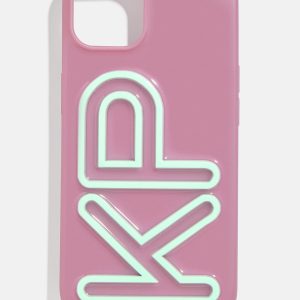 Fine Line Custom iPhone Case - Dark Purple/Light Blue