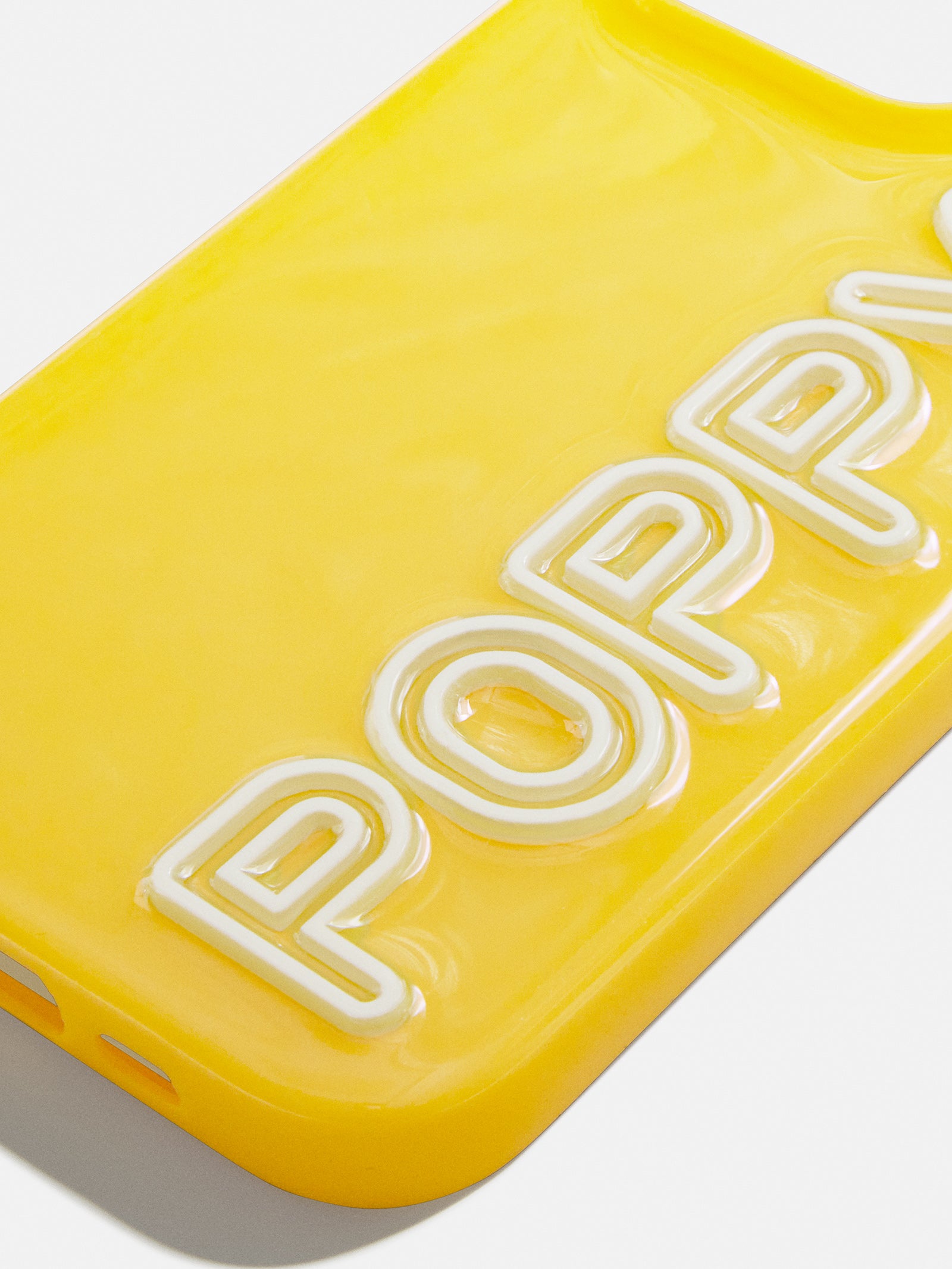 Fine Line Custom iPhone Case - Yellow/White - Image 2
