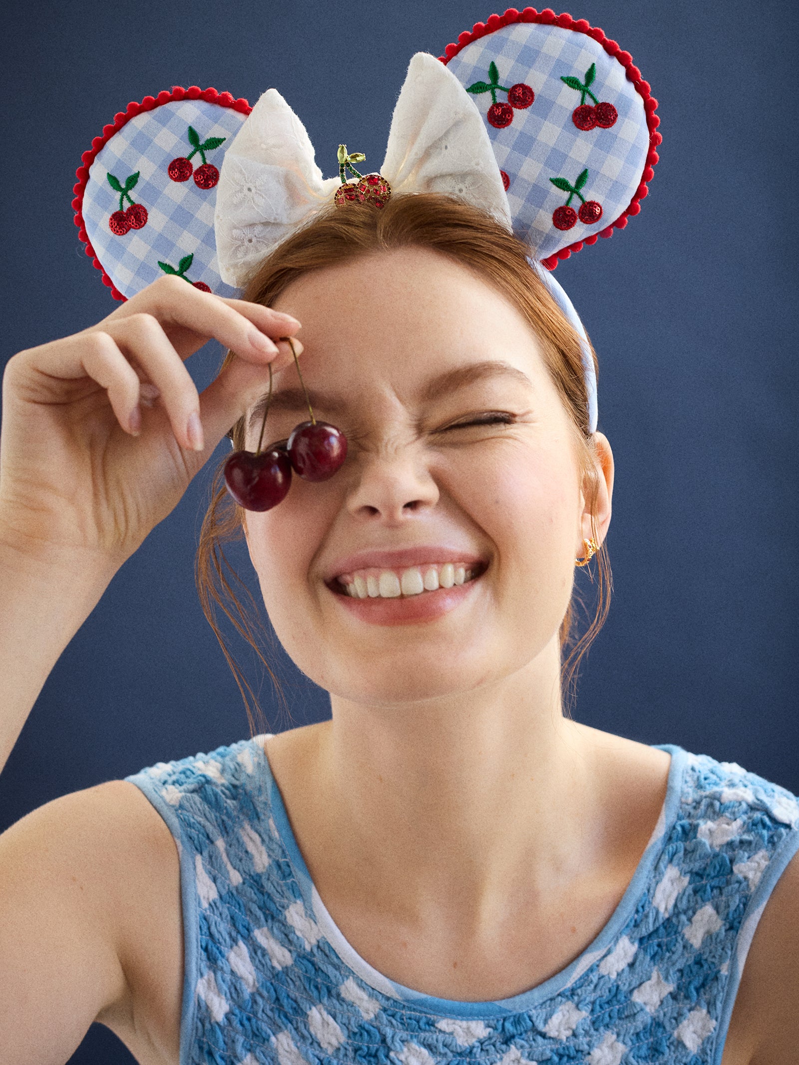 Disney Minnie Mouse Cherry Ears Headband - Minnie Mouse Cherry Ears - Image 2