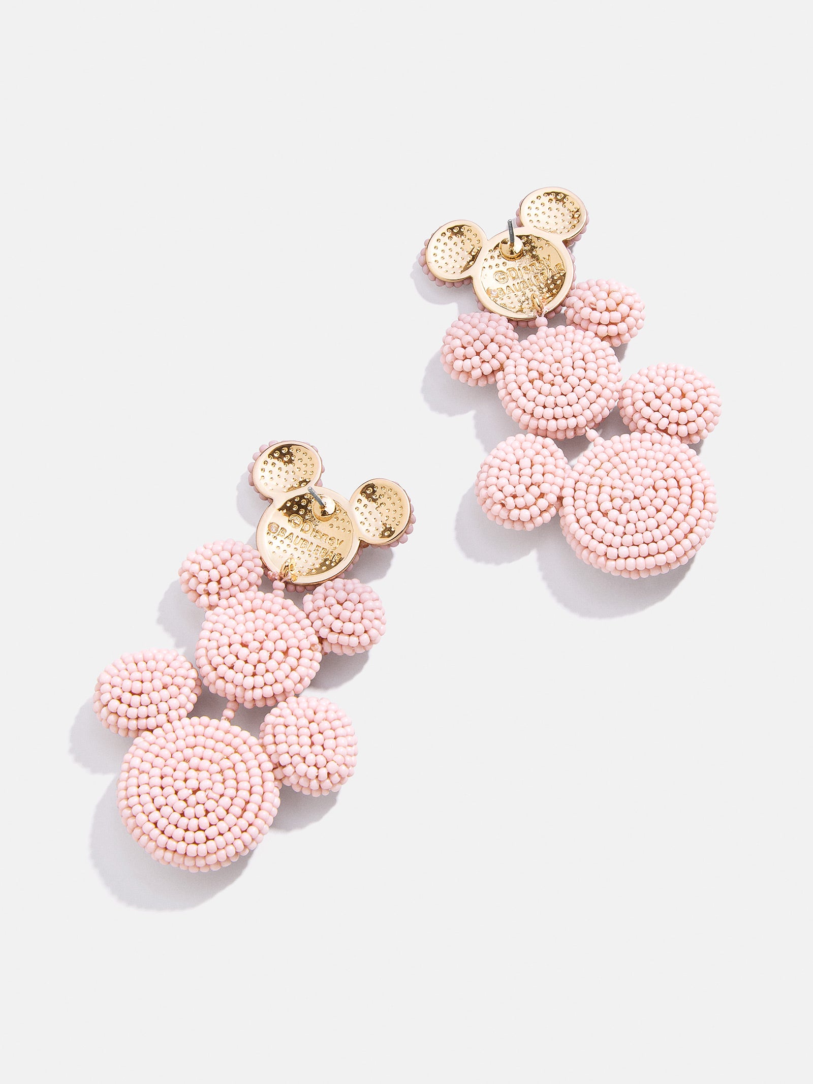 Disney Mickey Mouse Beaded Statement Earrings - Pink - Image 3