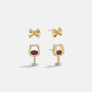 Endless Pastabilities Earring Set - Red Wine Earring Set