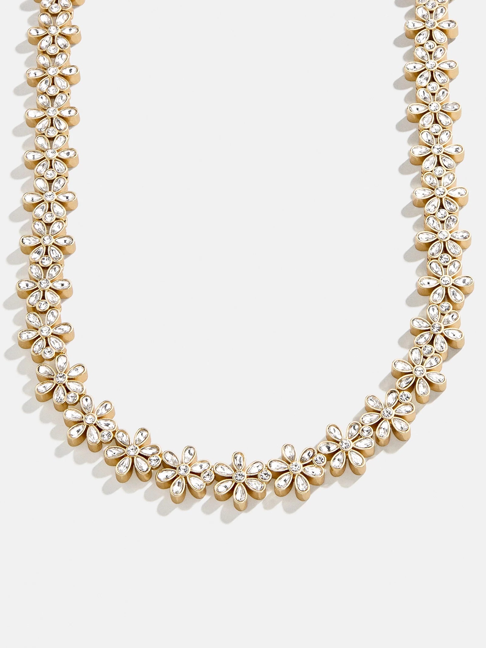 Flora Tennis Necklace - Gold/Pav??