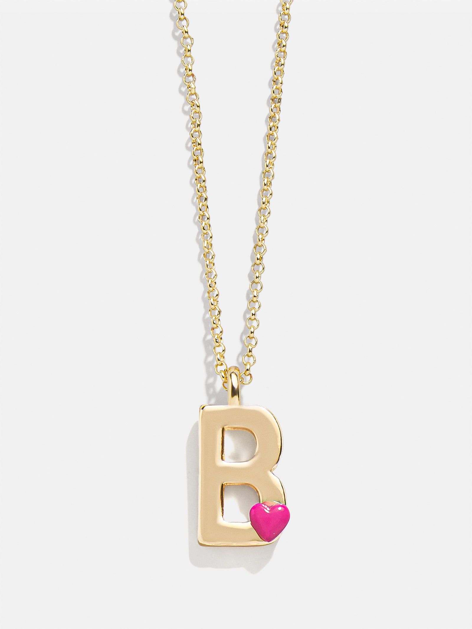 Kids' Heart Initial Necklace - Gold - Image 4