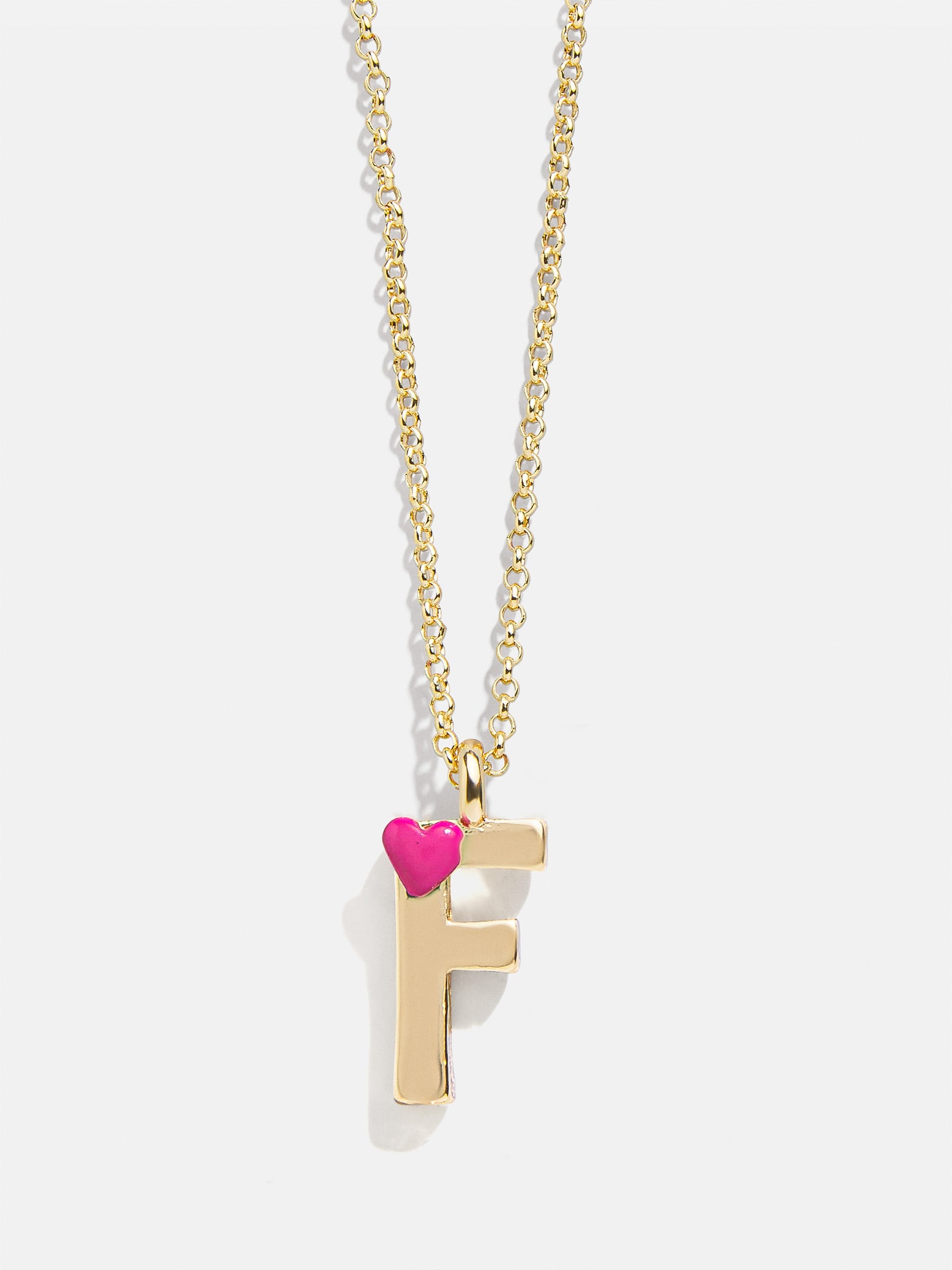 Kids' Heart Initial Necklace - Gold - Image 8