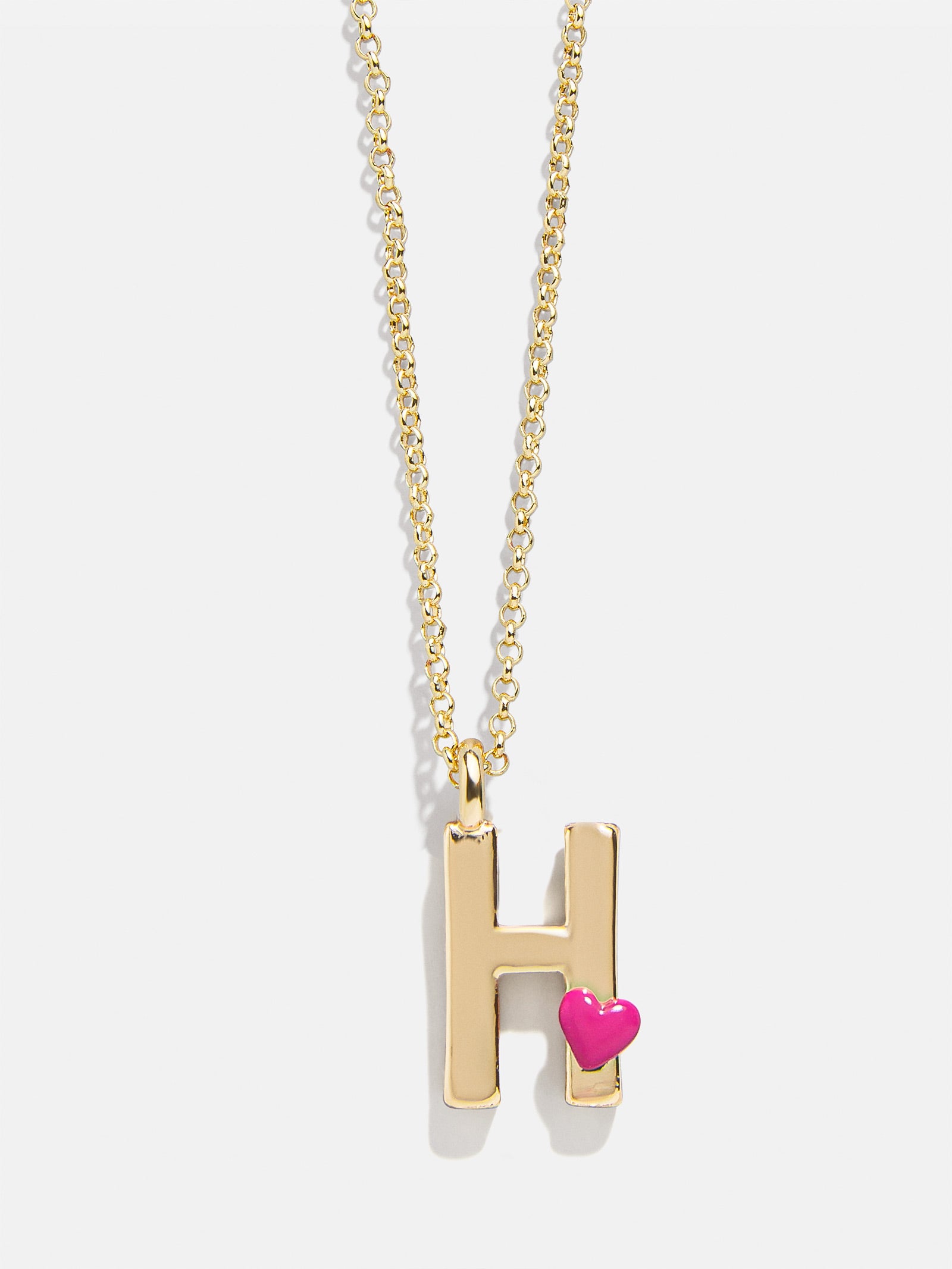Kids' Heart Initial Necklace - Gold - Image 10