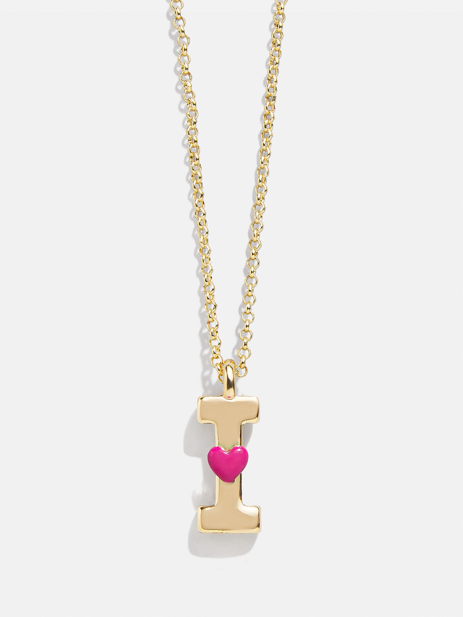 Kids' Heart Initial Necklace - Gold - Image 11