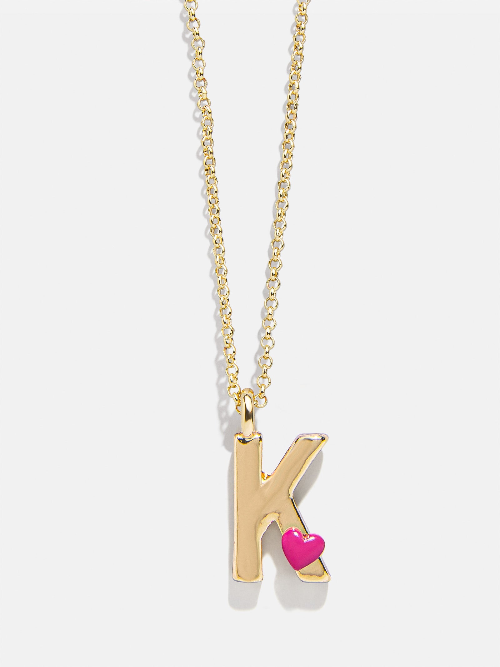 Kids' Heart Initial Necklace - Gold - Image 13