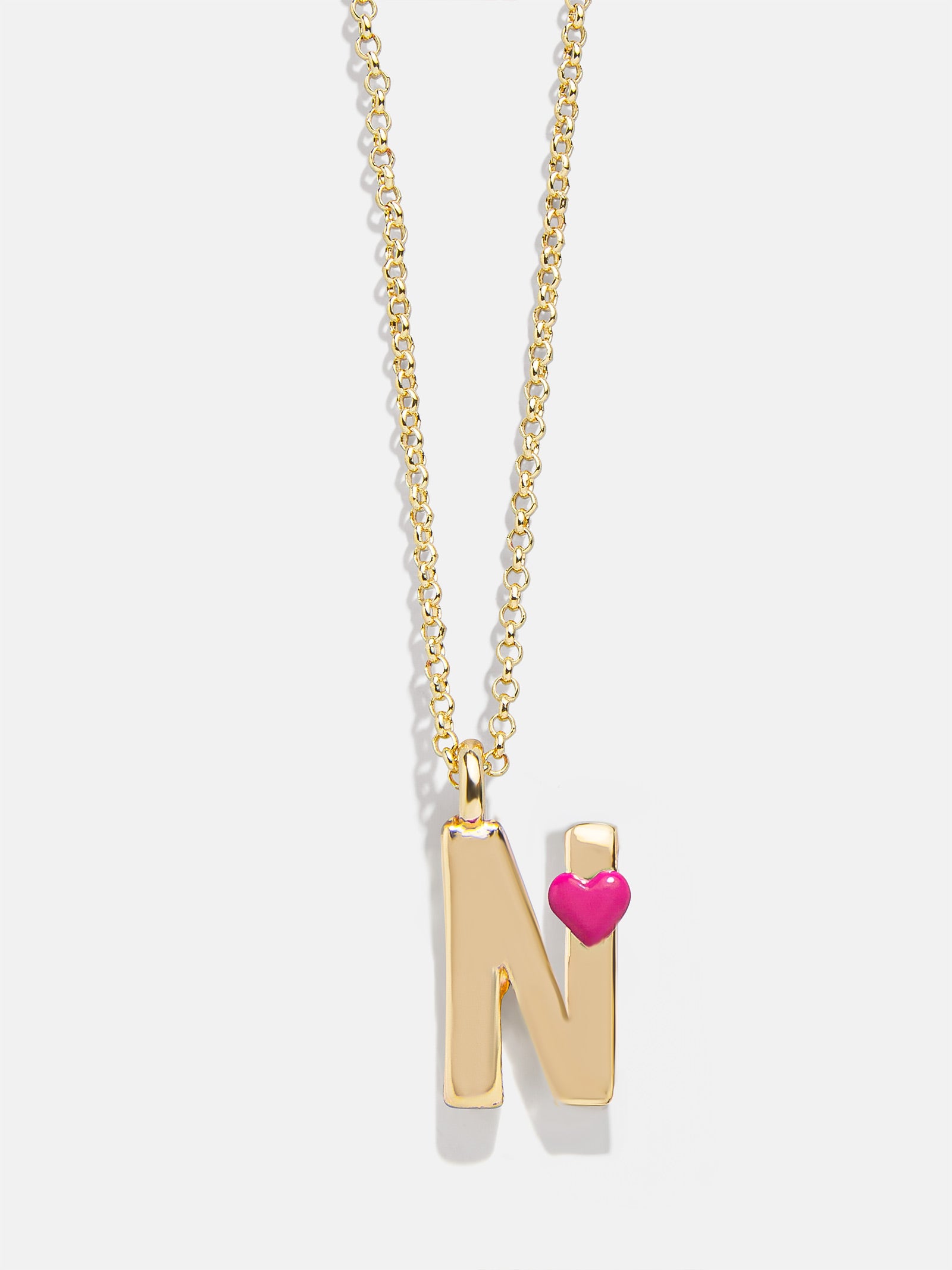 Kids' Heart Initial Necklace - Gold - Image 16