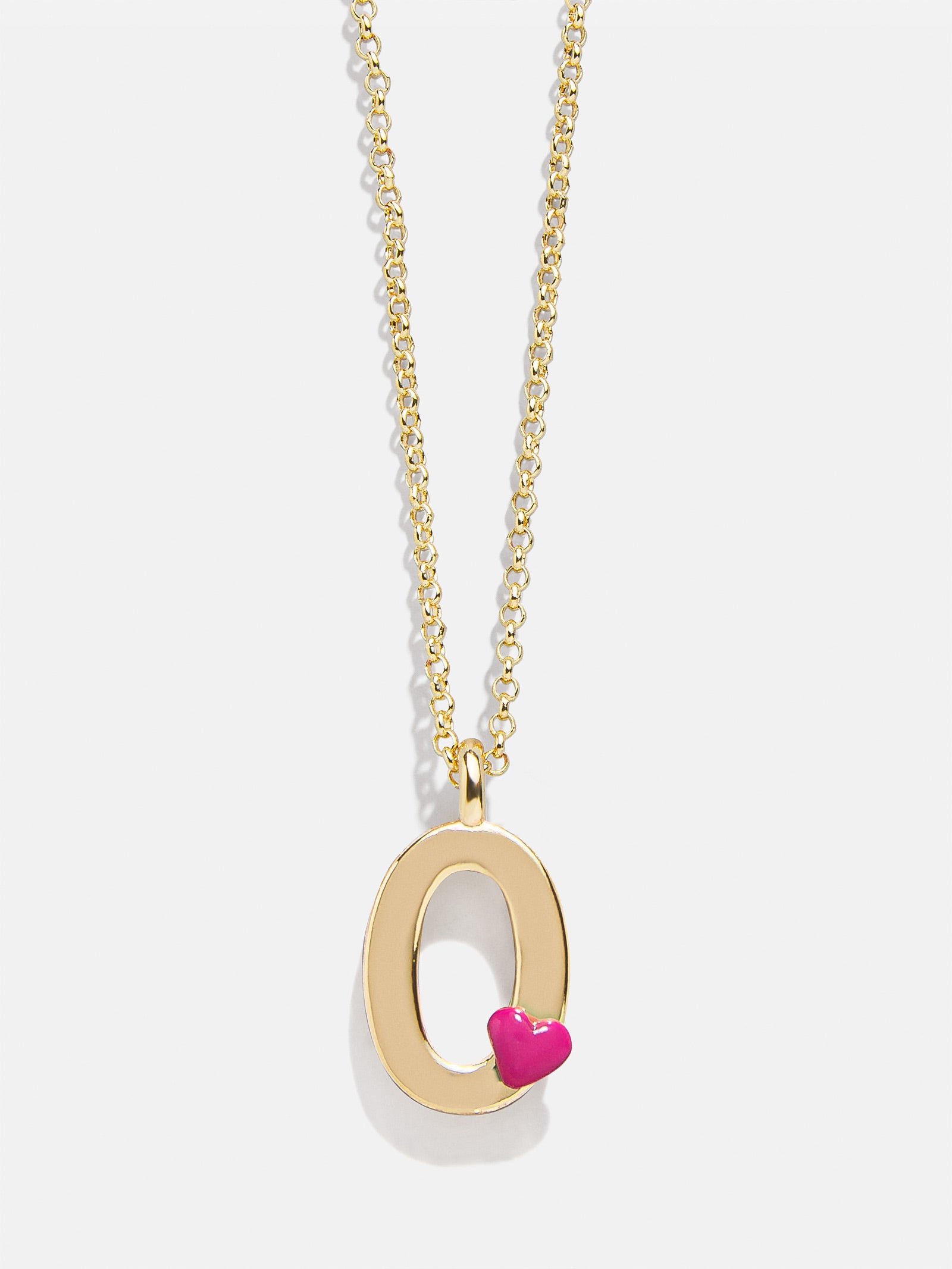 Kids' Heart Initial Necklace - Gold - Image 17