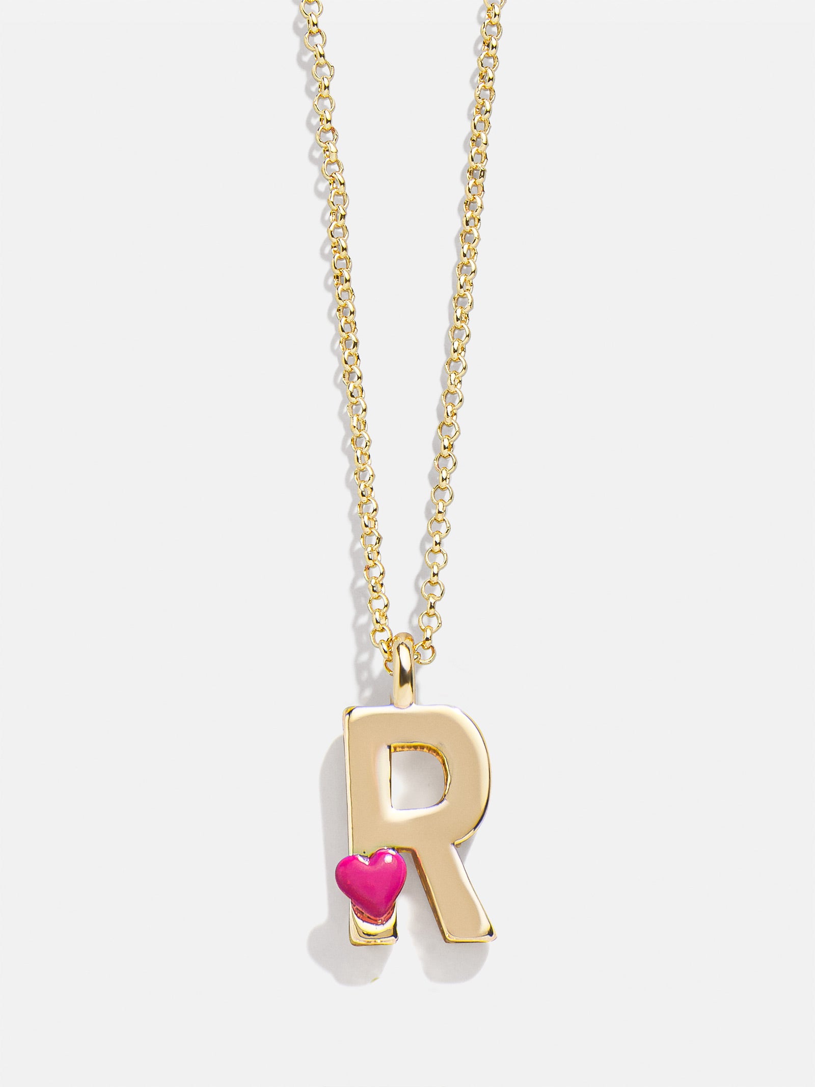 Kids' Heart Initial Necklace - Gold - Image 19