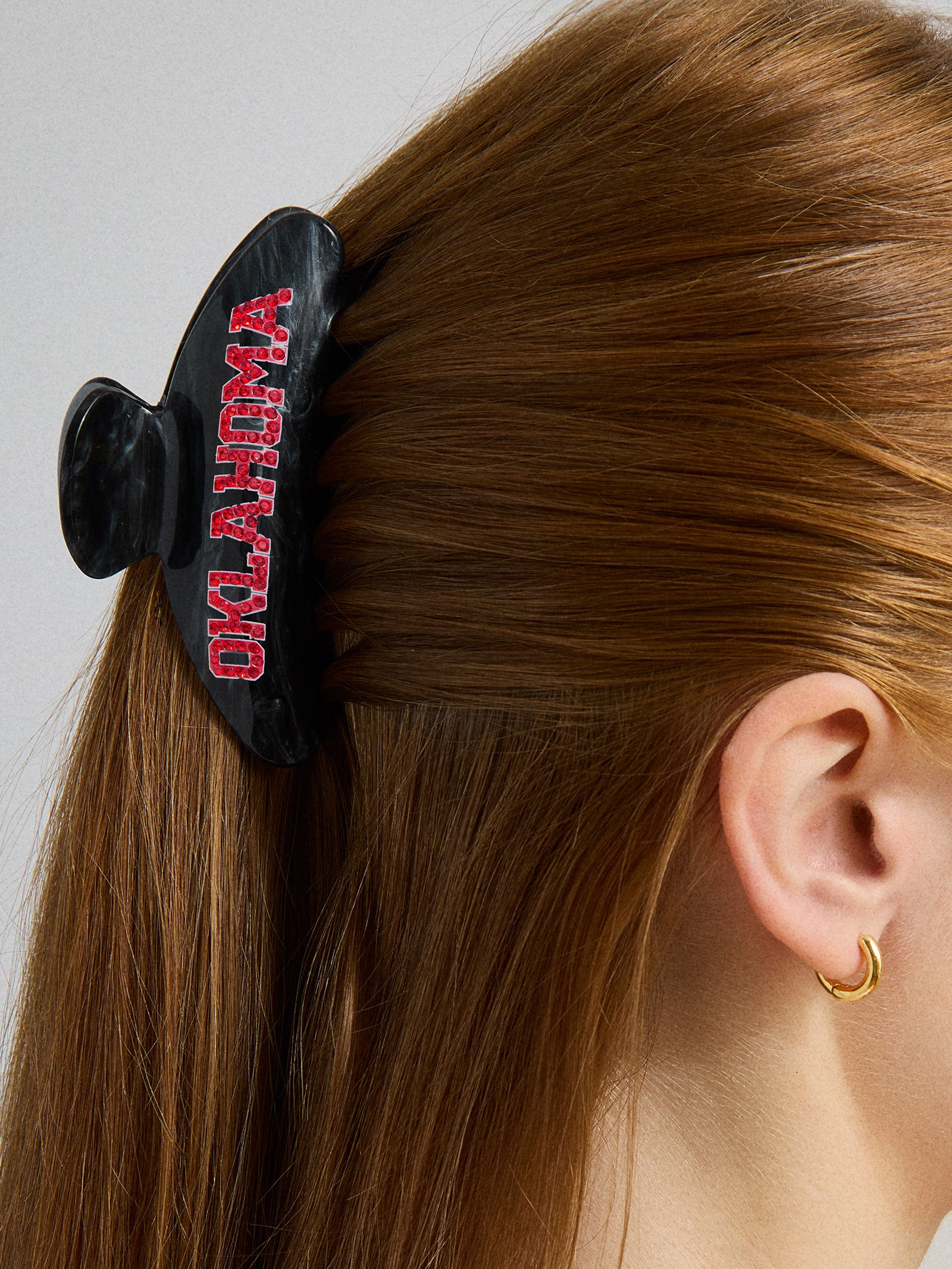 University of Oklahoma Black Hair Clip - University of Oklahoma - Image 2