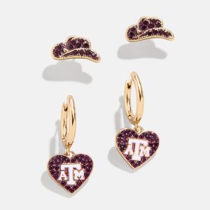 Texas A&M University Earring Set - Texas A&M University