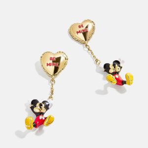 Disney Mickey Mouse Be Mine Earrings - Gold