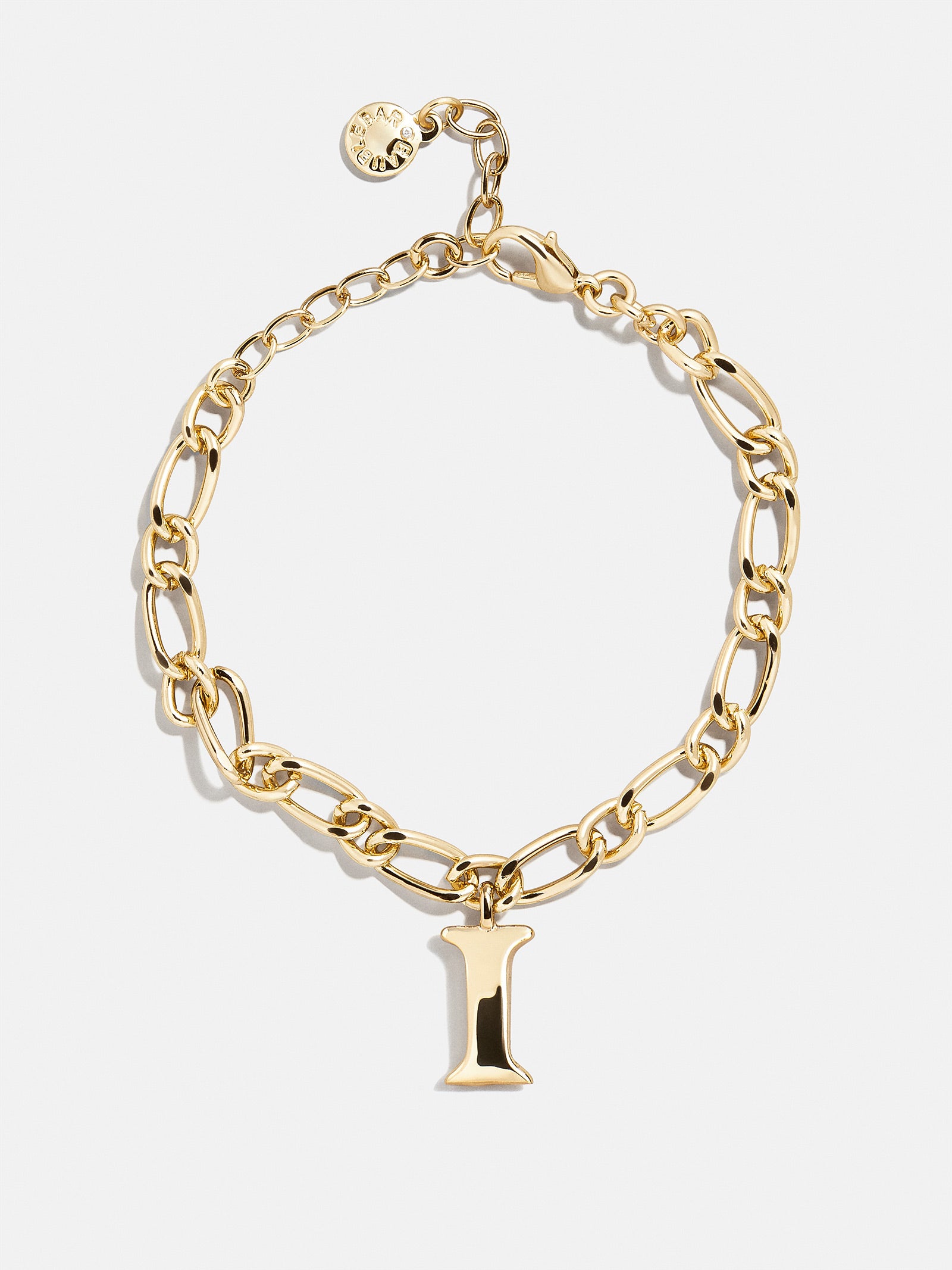 Chunky Charm Initial Bracelet - Gold - Image 12