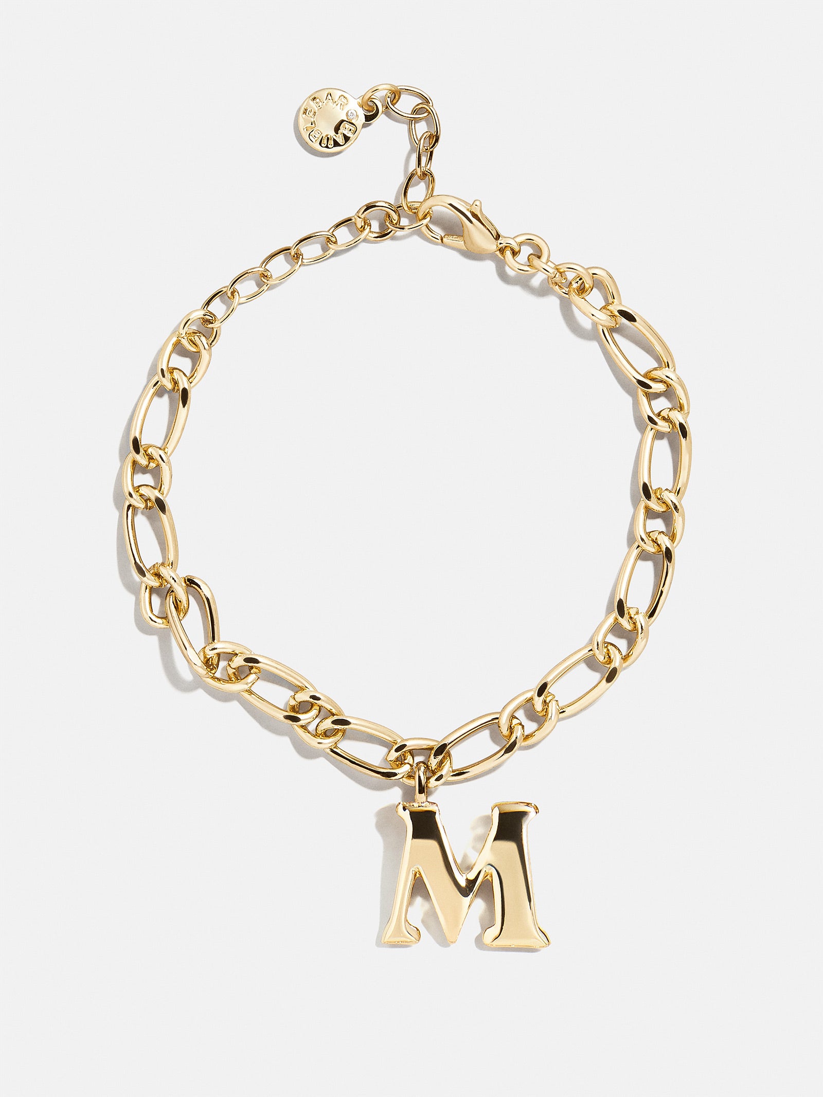 Chunky Charm Initial Bracelet - Gold - Image 16