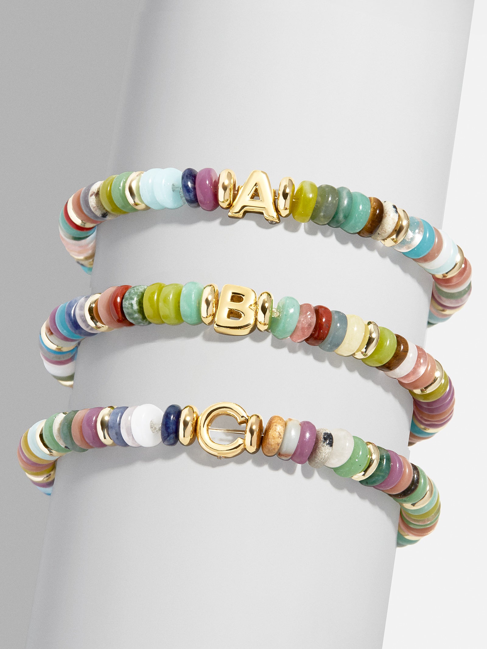 Amaris Semi-Precious Initial Bracelet - Letter
