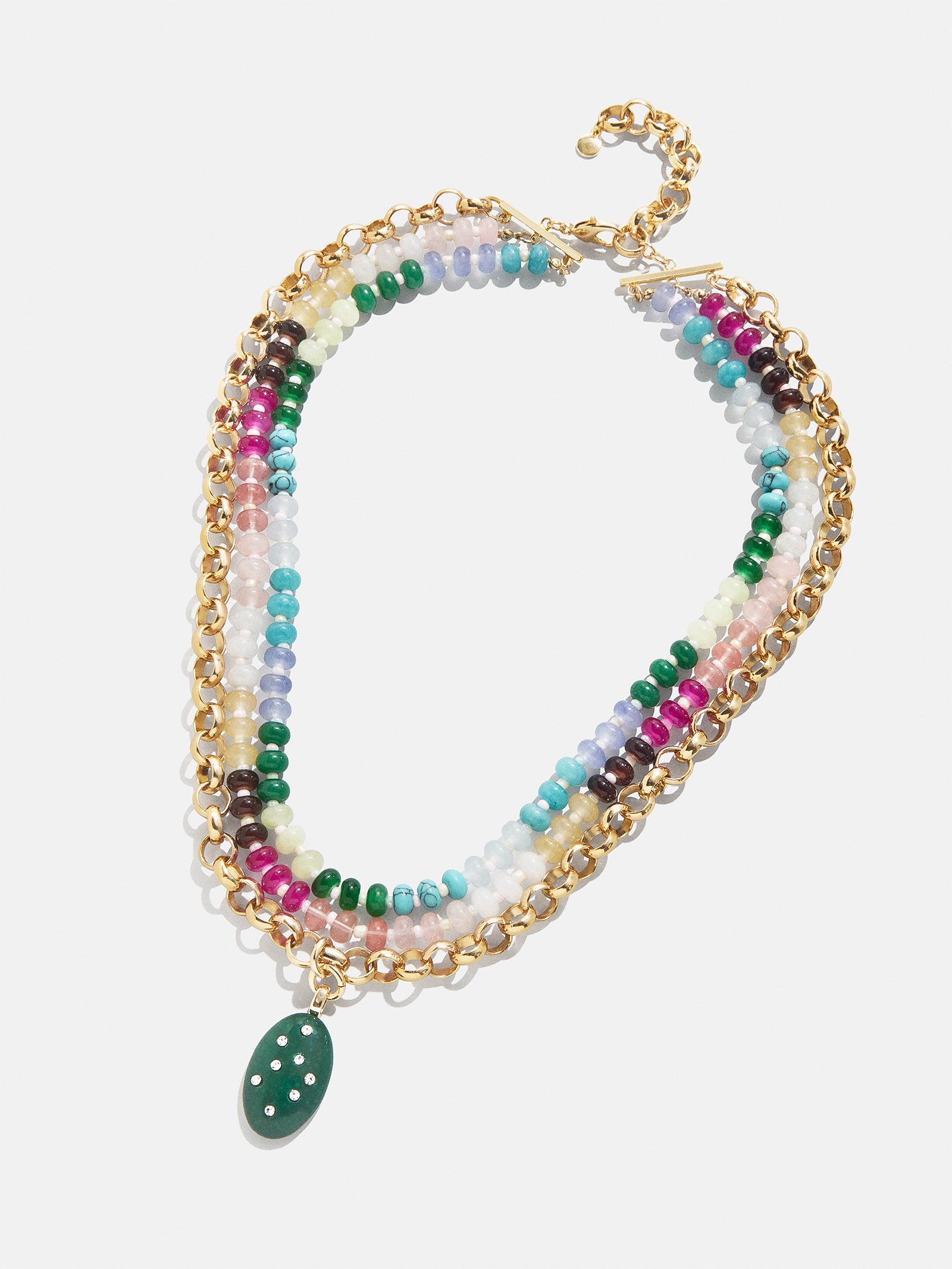 Aurora Semi-Precious Layered Necklace - Gold/Multi - Image 3