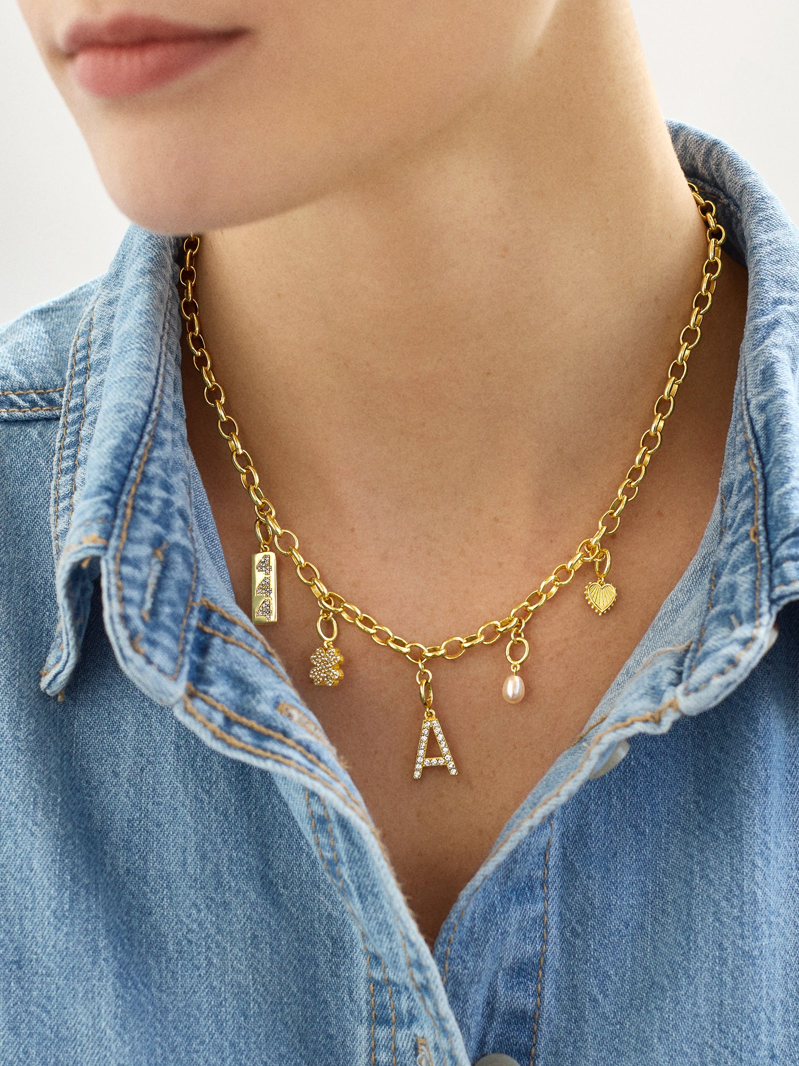 Spaced Custom Charm Necklace - Spaced Charm Necklace - Image 13