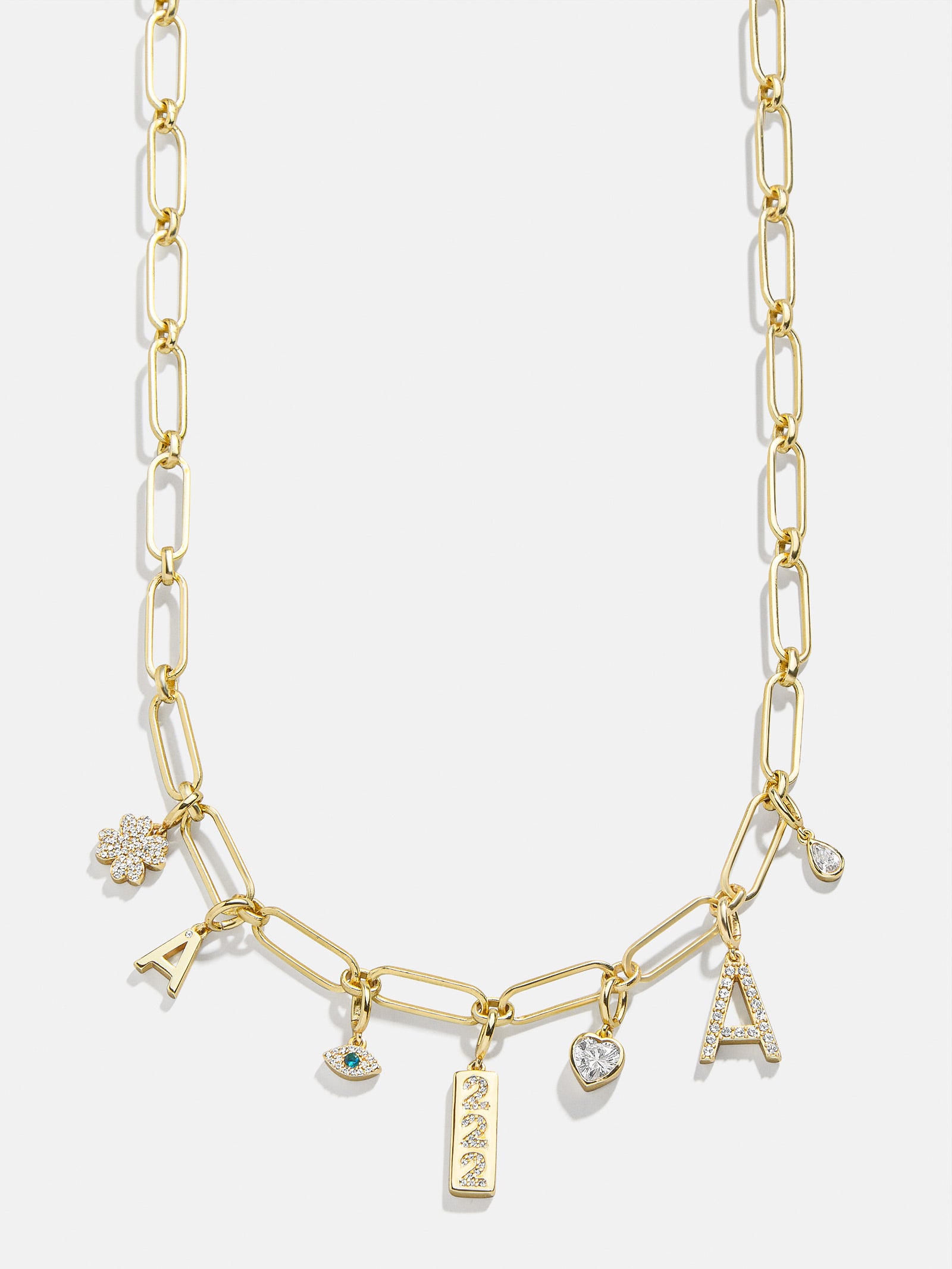 Spaced Custom Charm Necklace - Spaced Charm Necklace - Image 3