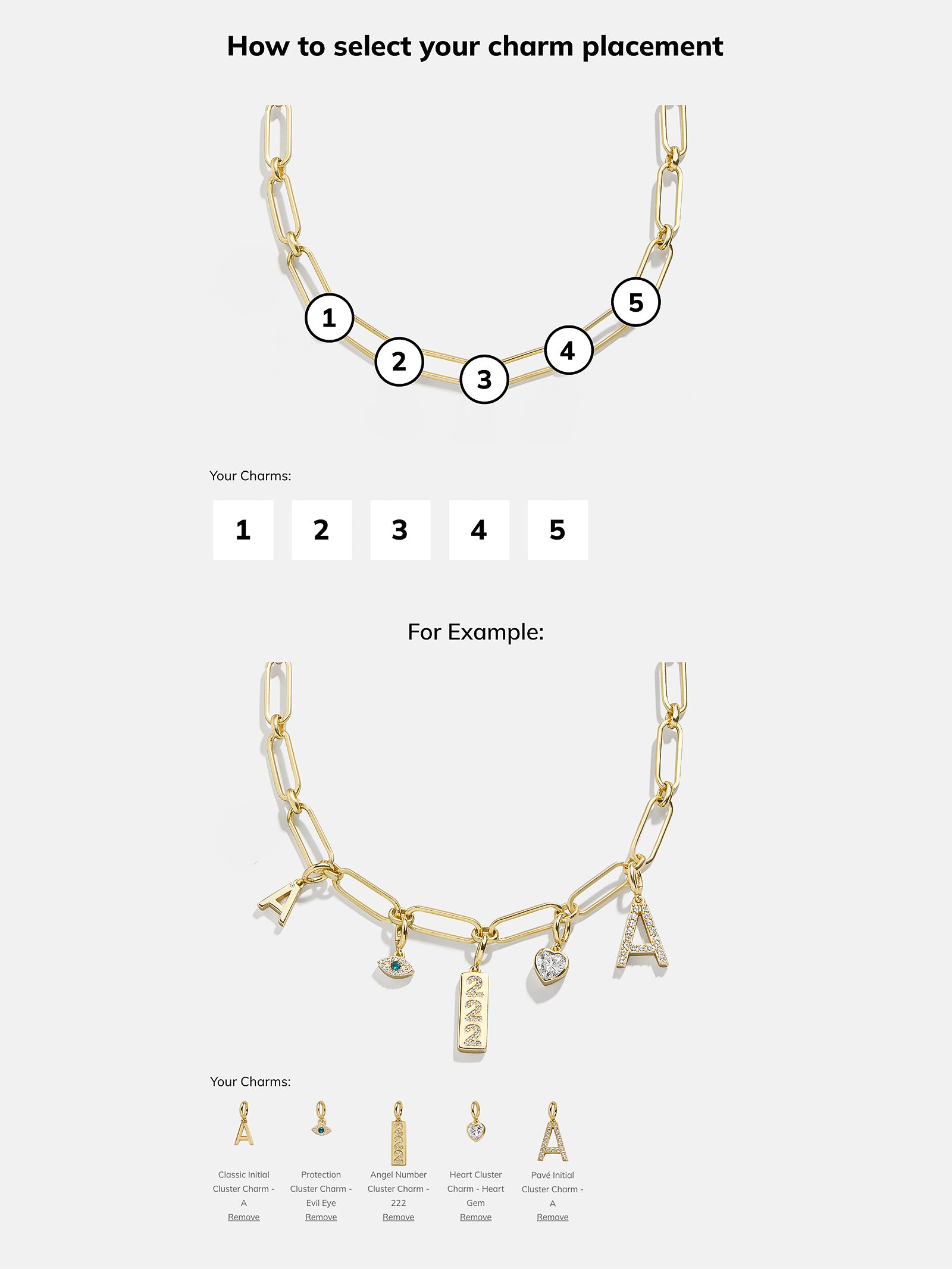 Spaced Custom Charm Necklace - Spaced Charm Necklace - Image 17