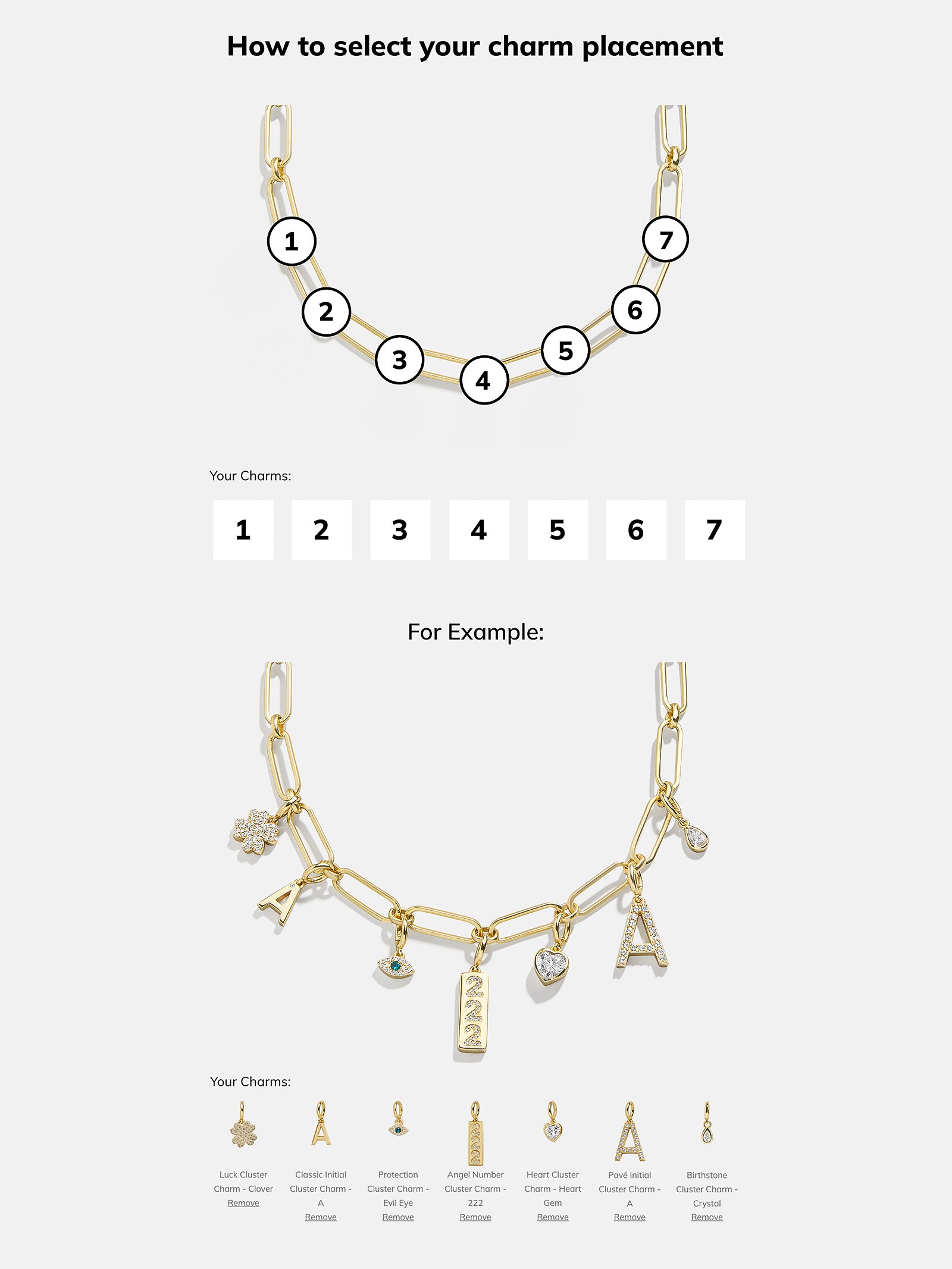 Spaced Custom Charm Necklace - Spaced Charm Necklace - Image 19