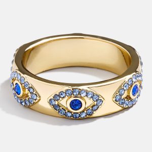 Eyes On Eyes Ring - Gold/Blue