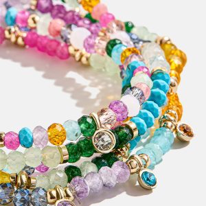 Indya Semi-Precious Layered Bracelet Set - Multi