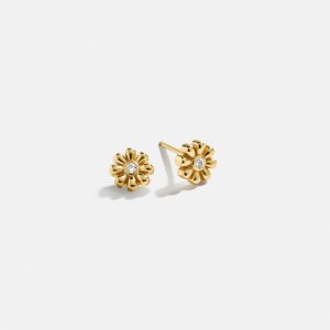 18K Gold Just For Fun Earrings - Flower