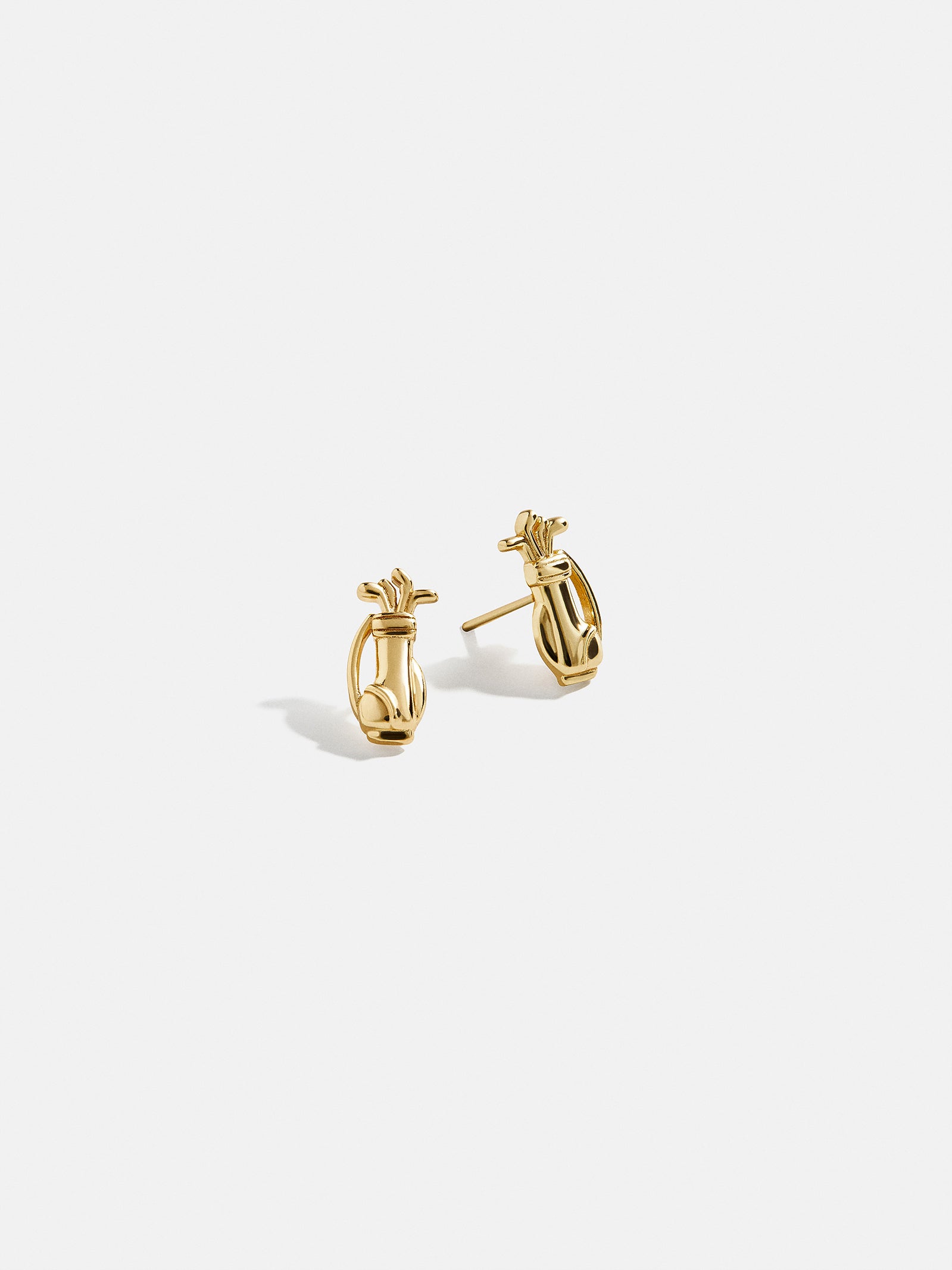 18K Gold Sports Delicate Stud - Golf