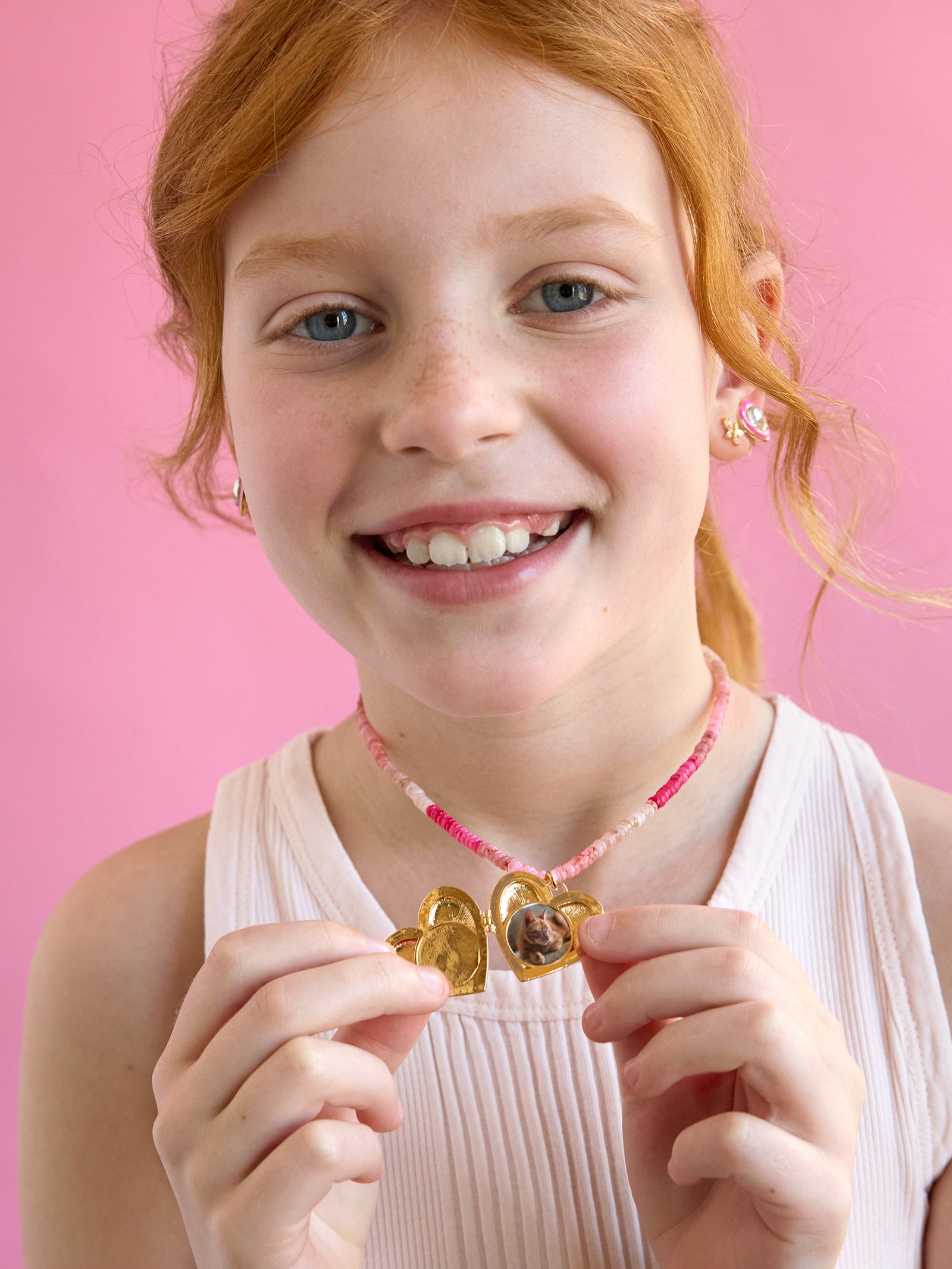 Lil' Sweetheart Kids' Locket Necklace - Heart - Image 5