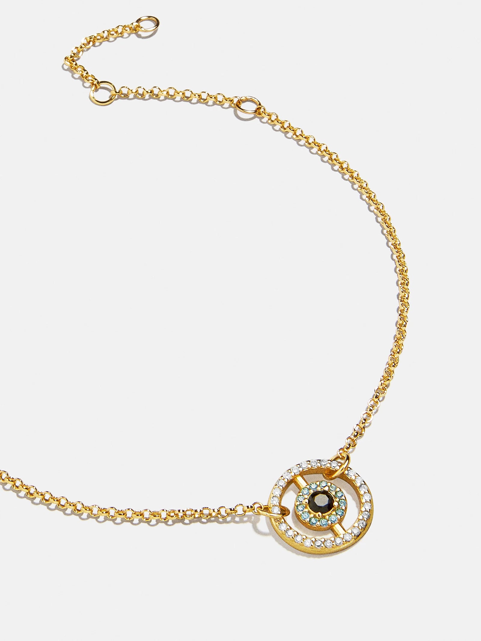 Sabrina 18K Gold Motif Bracelet - Evil Eye