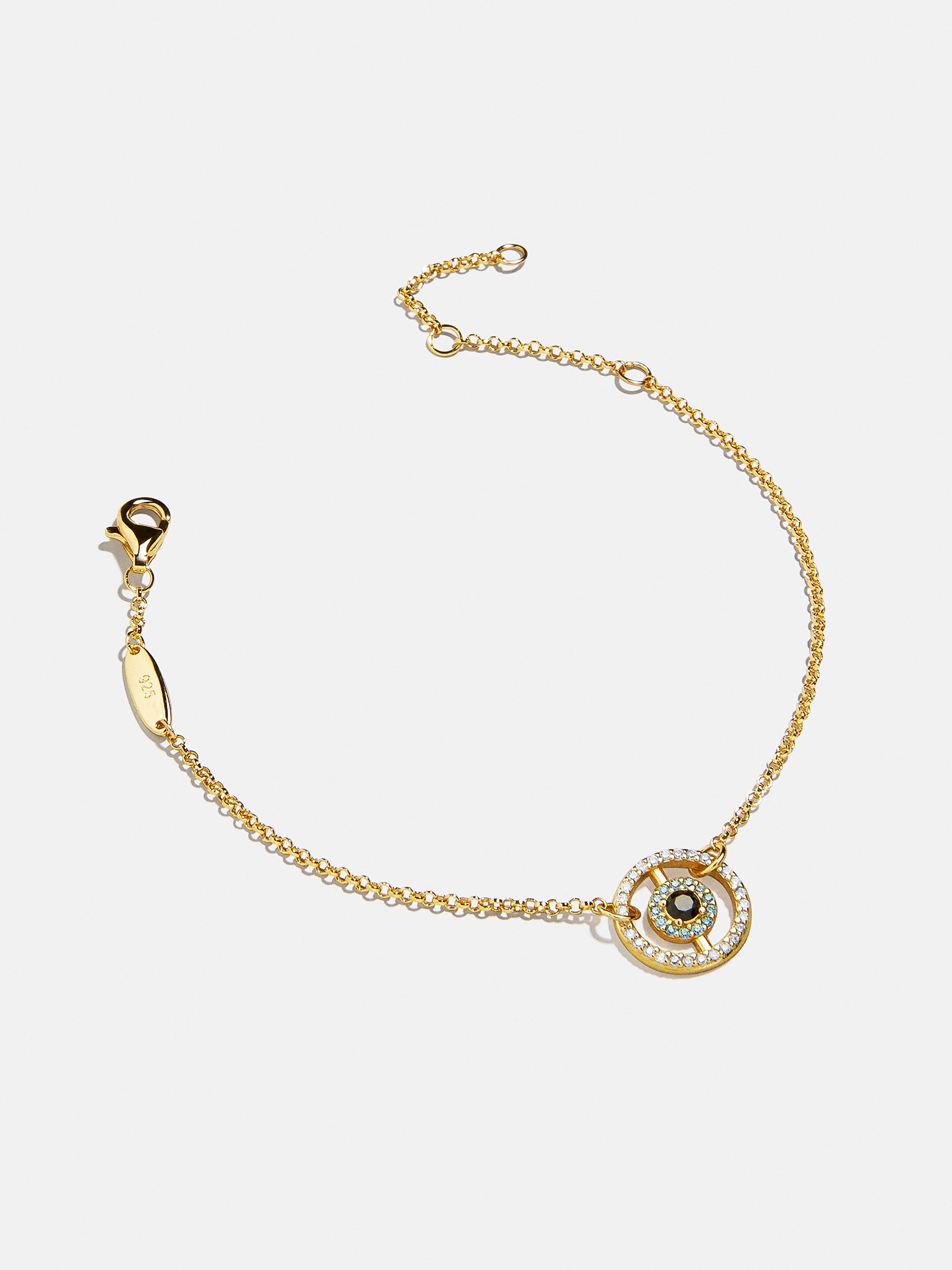 Sabrina 18K Gold Motif Bracelet - Evil Eye - Image 3
