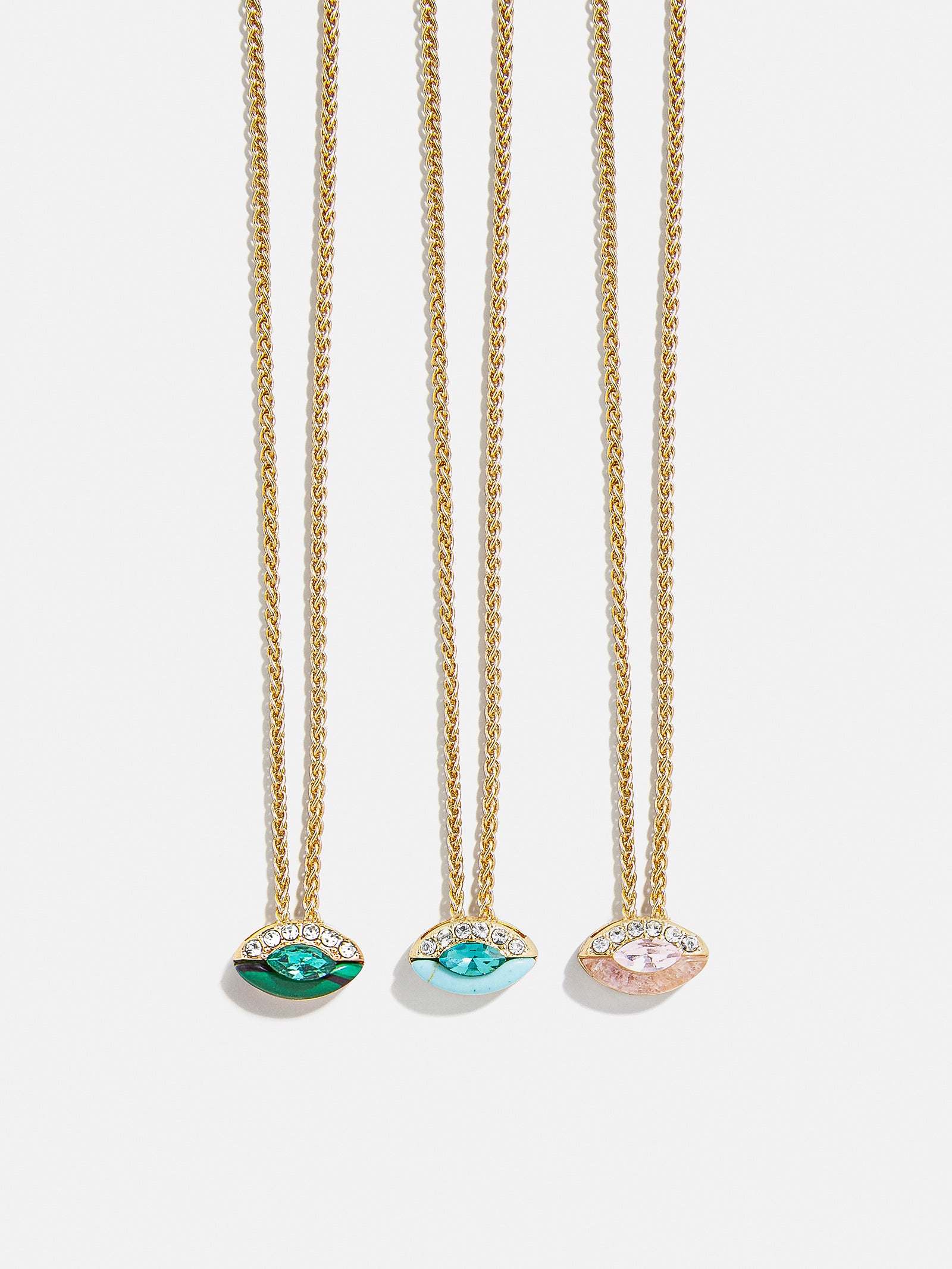 Clove Semi-Precious Birthstone Necklace - Light Amethyst