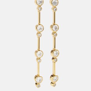 18K Gold Celine Earrings - Gold/Pav??