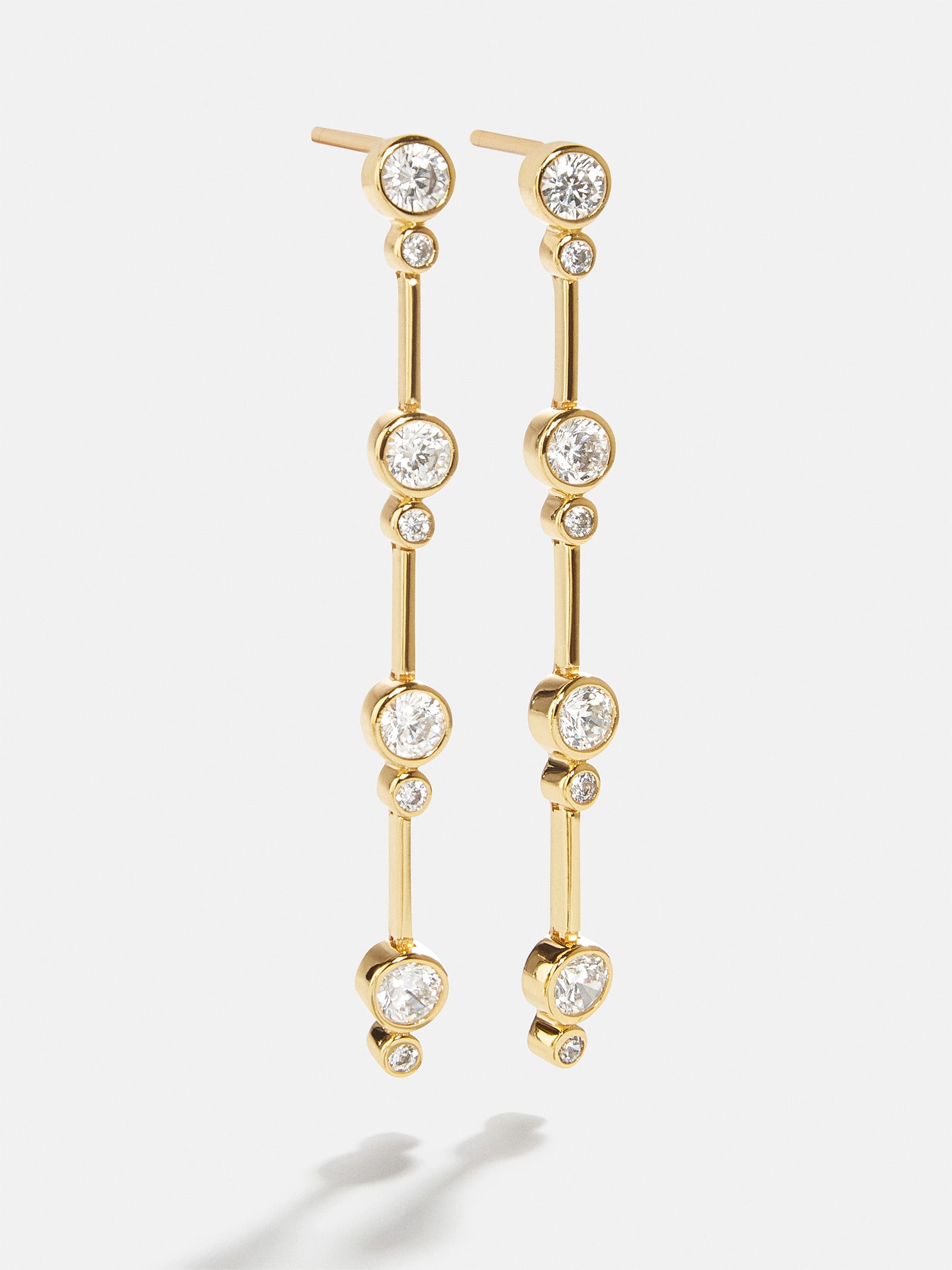 18K Gold Celine Earrings - Gold/Pav??