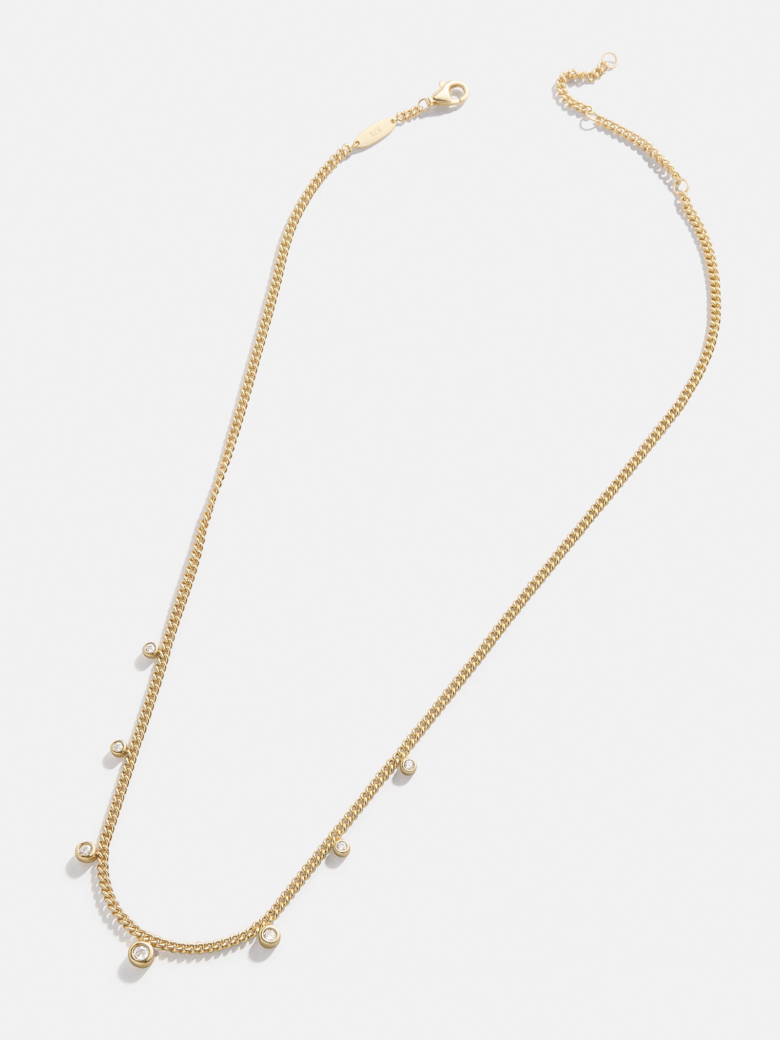 18K Gold Leslie Necklace - Gold/Pav?? - Image 3