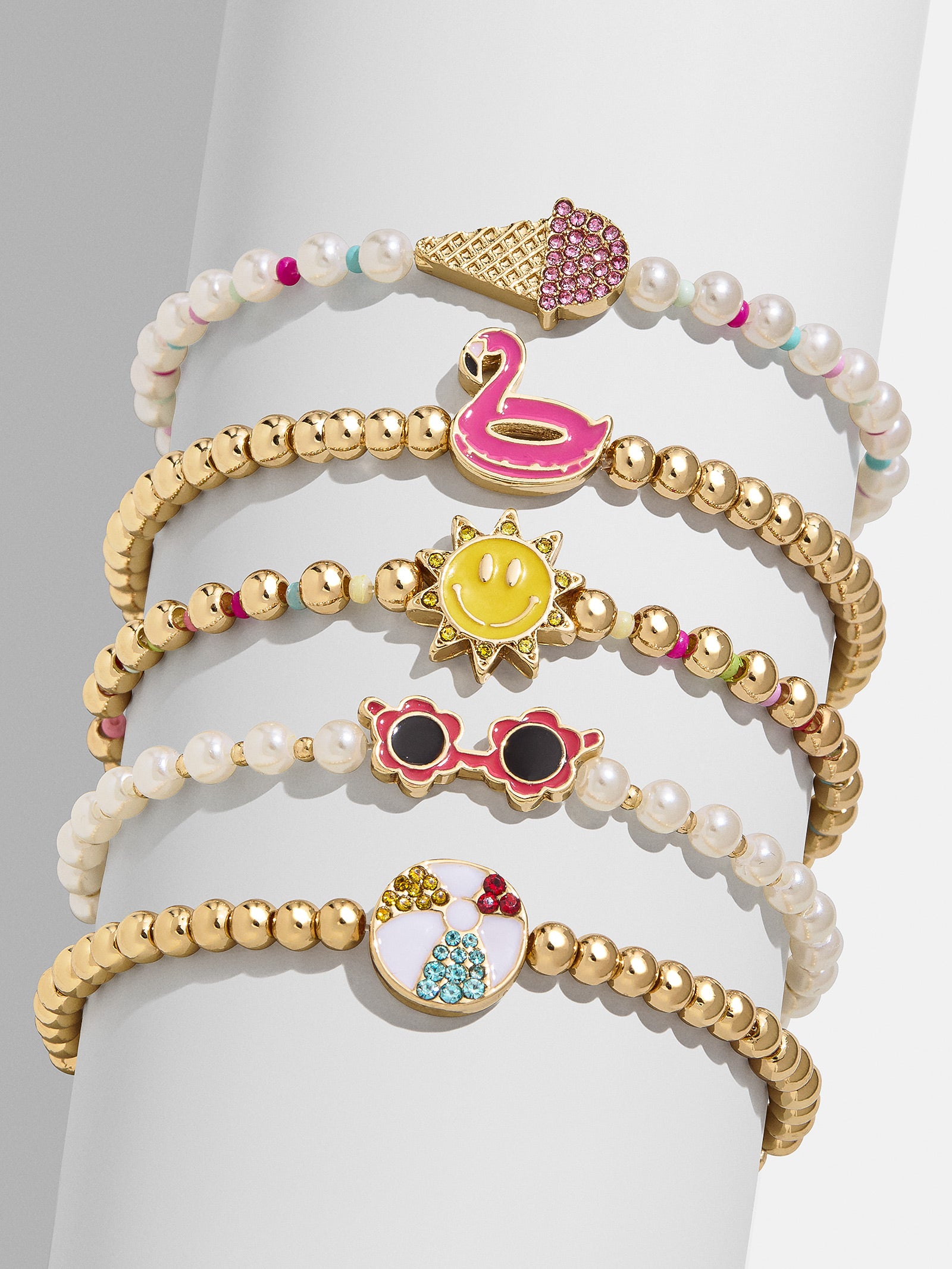 Vacation Mode Kids' Bracelet Set - Sun