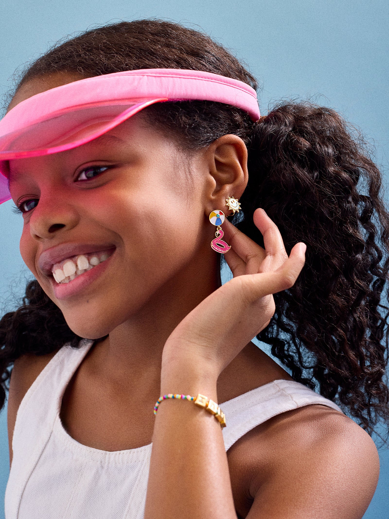 Vacation Mode Kids' Earring Set - Sun - Image 2