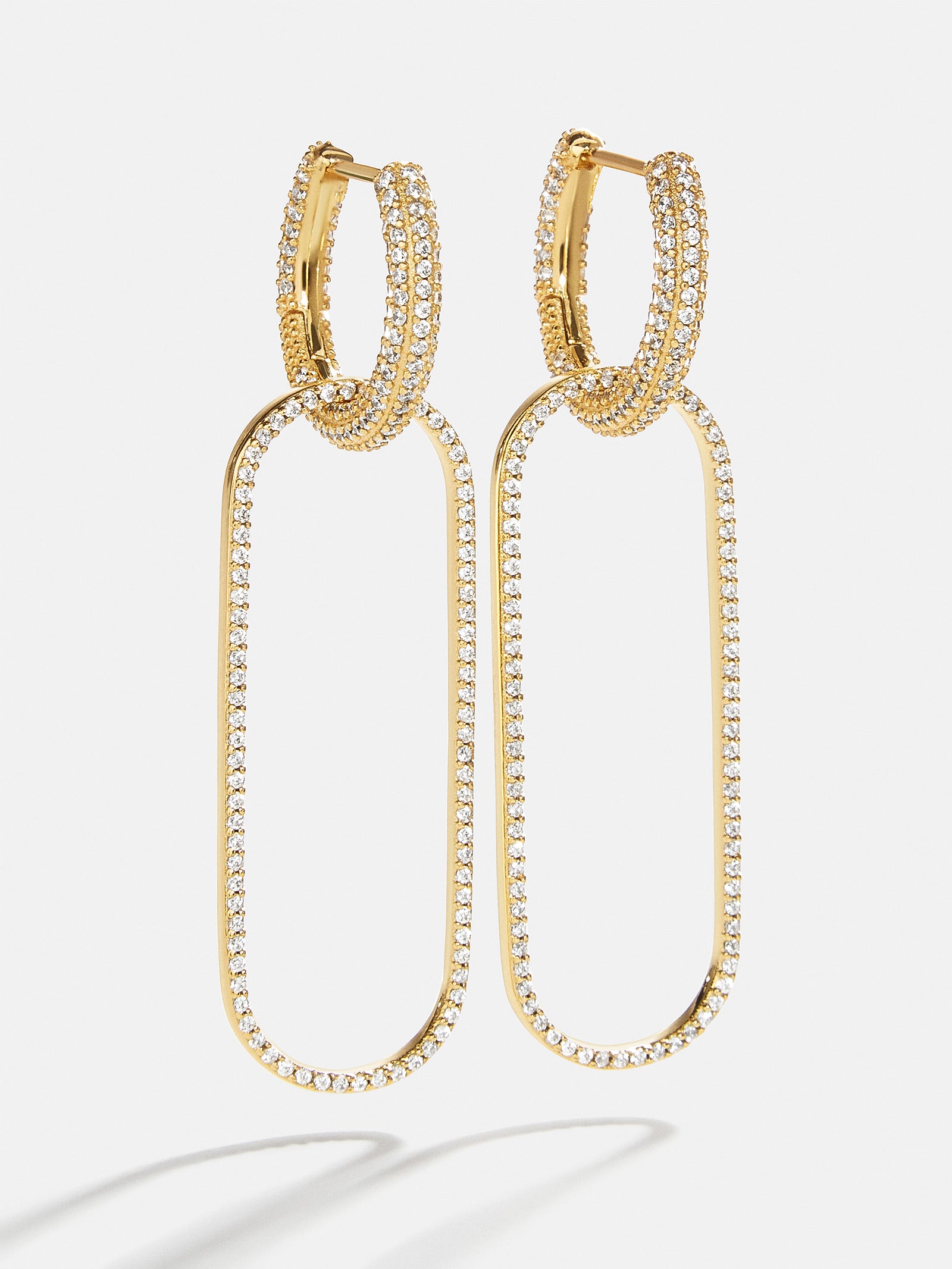 18K Gold Clara Earrings - Gold/Pav??